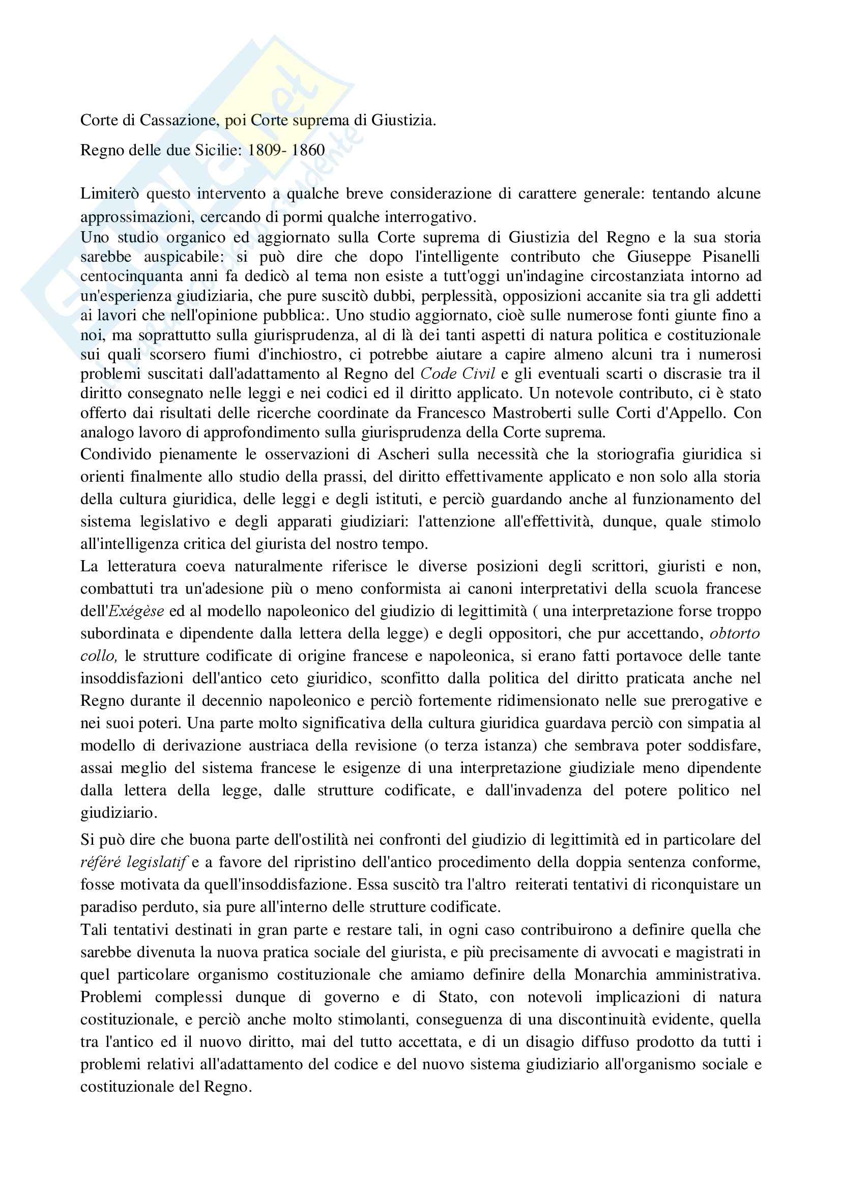 Storia del Diritto Italiano Pag. 1