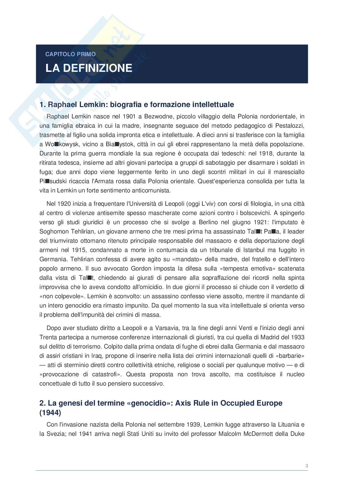 Appunti di Storia contemporanea  Pag. 1