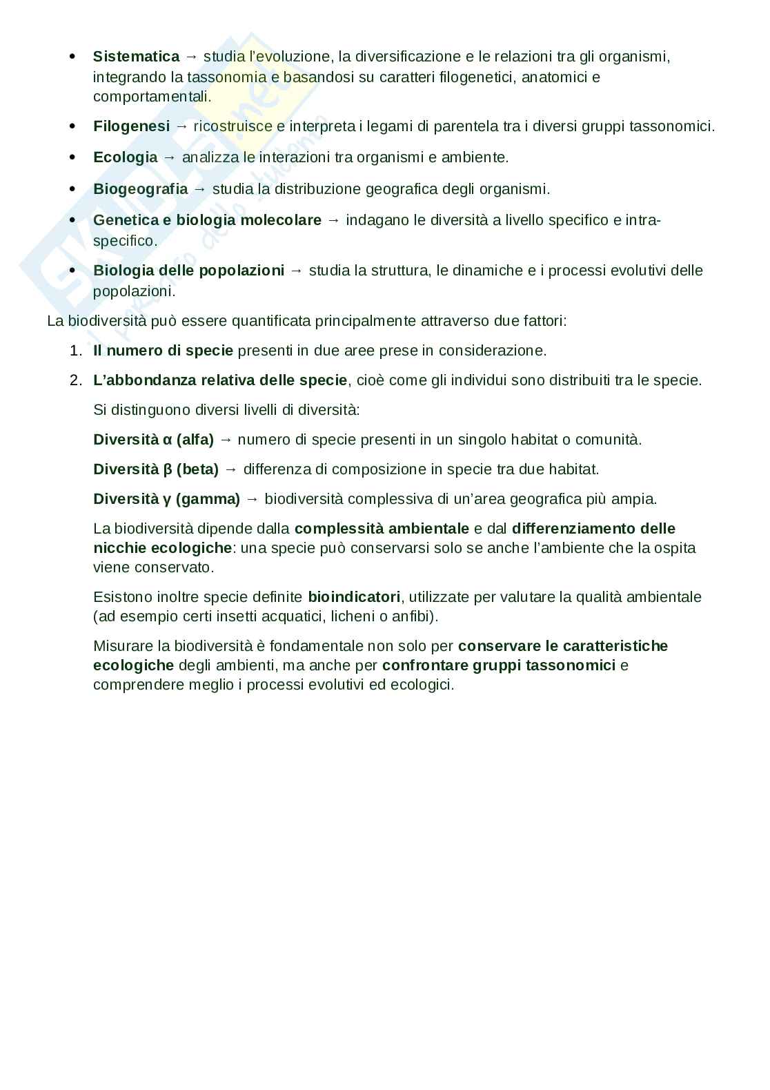 Zoologia generale  Pag. 2
