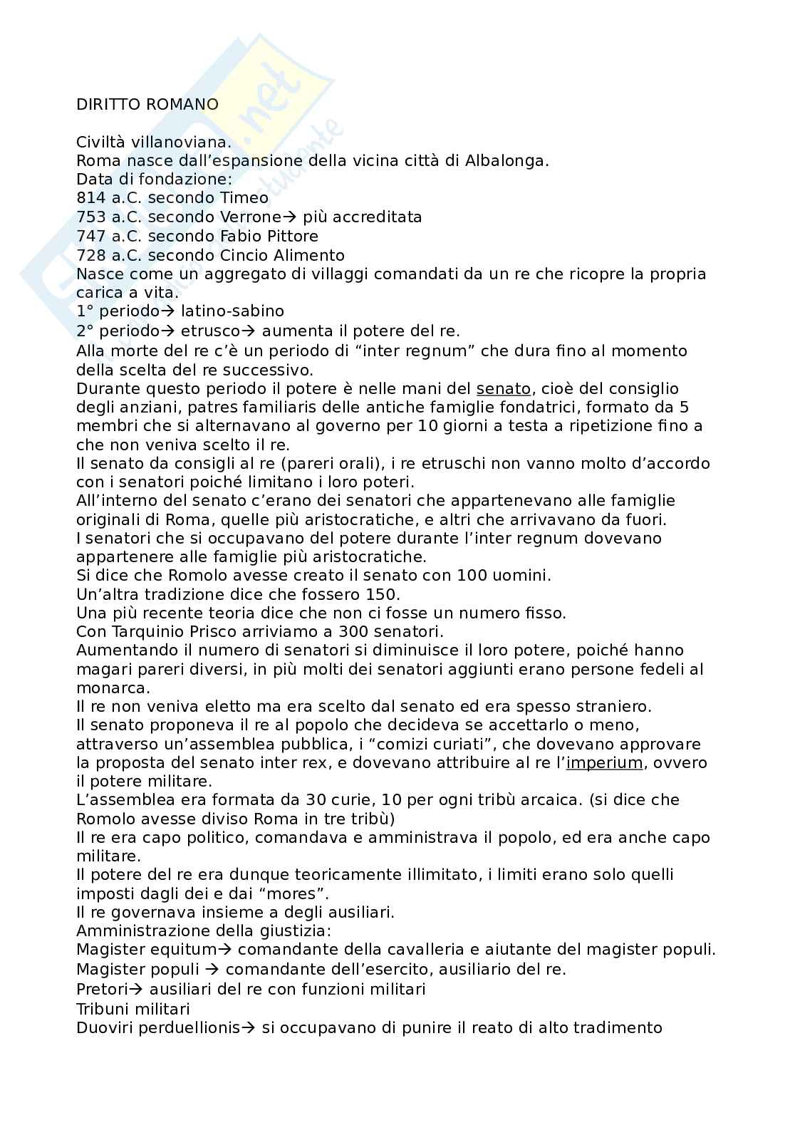 Appunti Diritto privato romano Pag. 1