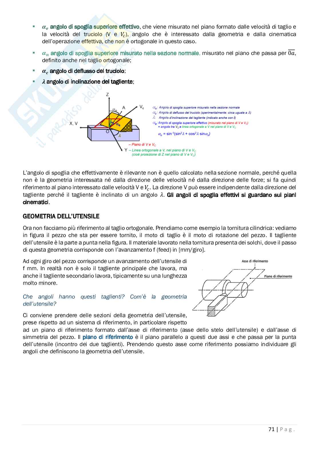 Appunti di tecnologia meccanica Pag. 71