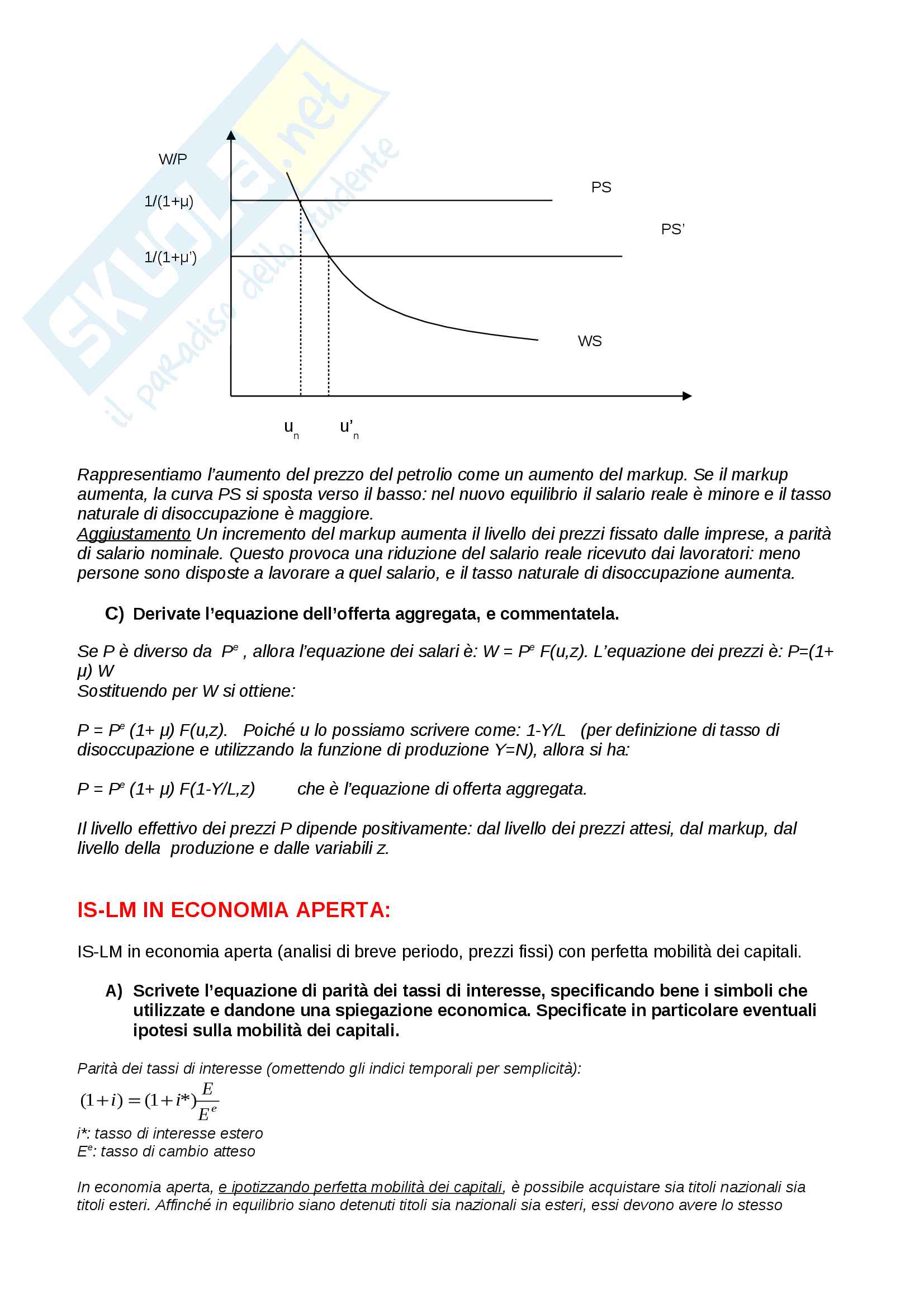 Soluzione esercizi appelli Macroeconomia Pag. 2