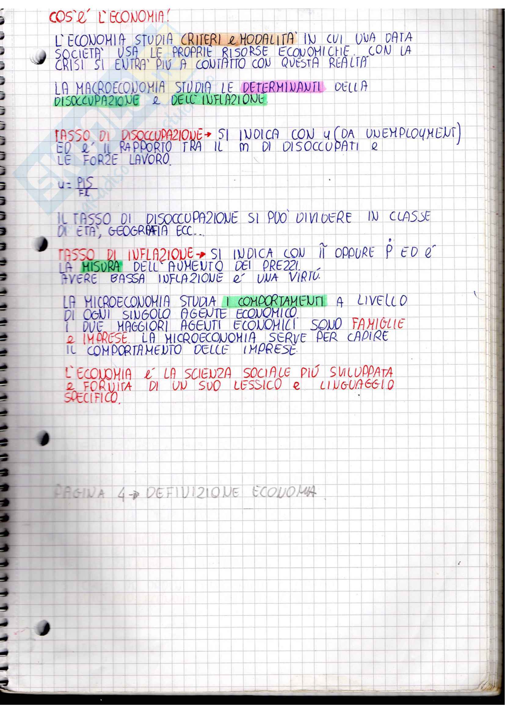 Appunti Macroeconomia Pag. 1