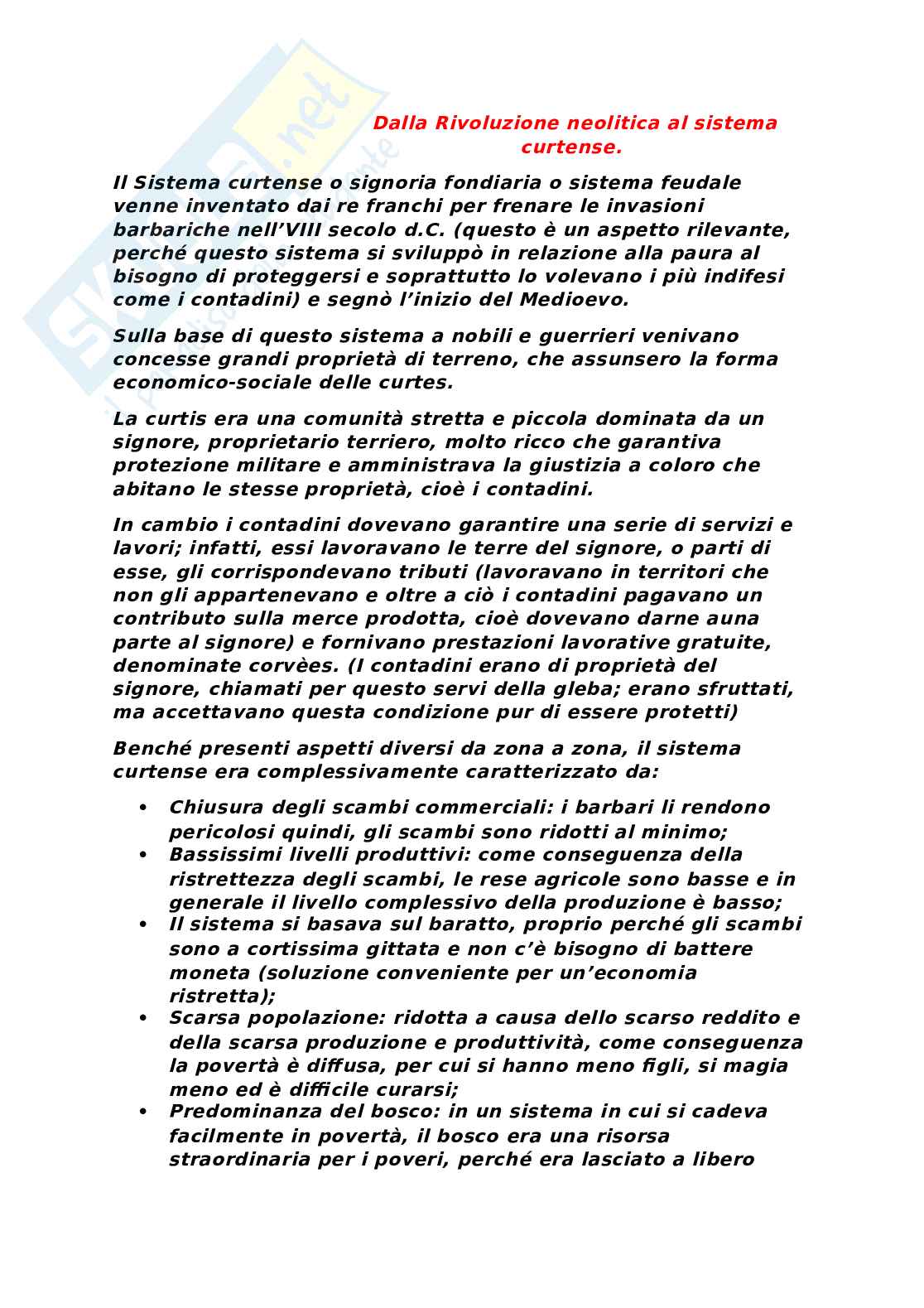 Appunti storia economica Pag. 1