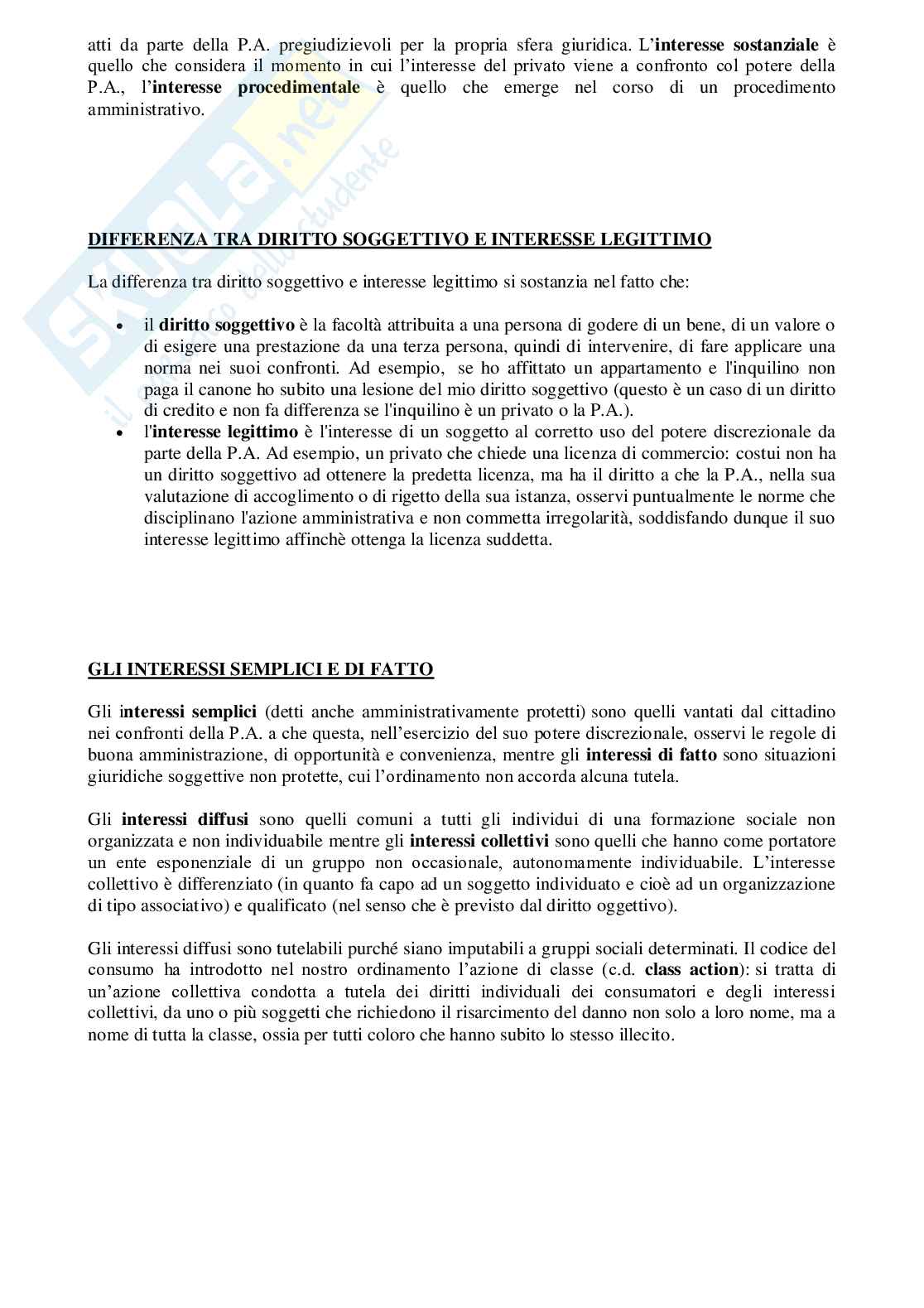 Riassunto di Diritto amministrativo Pag. 6