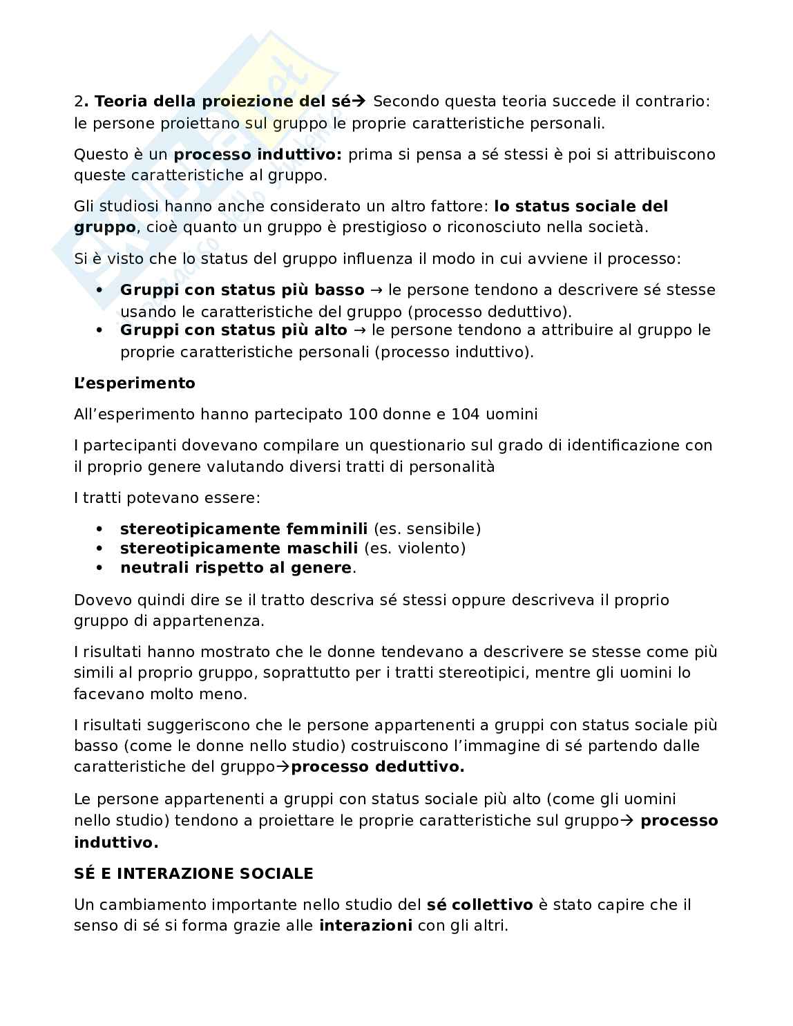 Riassunto esame Psicologia sociale , Prof. La Barbera Francesco, libro consigliato Psicologia sociale, teoria e applicazioni (nona edizione), Hogg, Vaughan Pag. 16