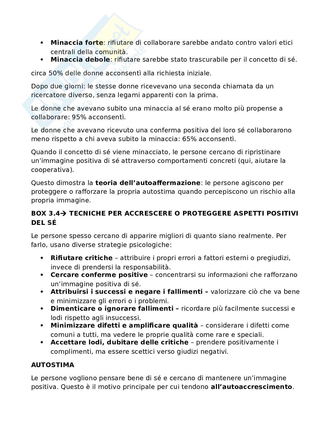 Riassunto esame Psicologia sociale , Prof. La Barbera Francesco, libro consigliato Psicologia sociale, teoria e applicazioni (nona edizione), Hogg, Vaughan Pag. 31