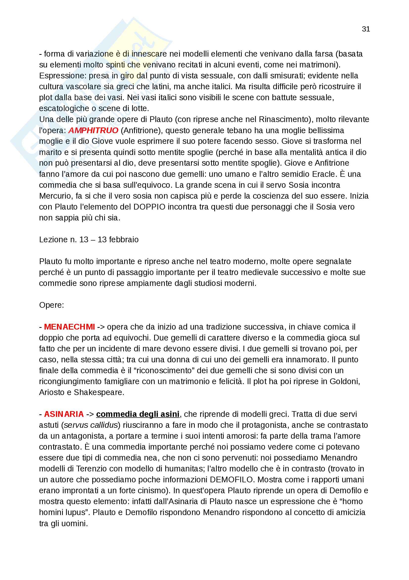 Appunti Storia dello spettacolo nel mondo antico Pag. 31