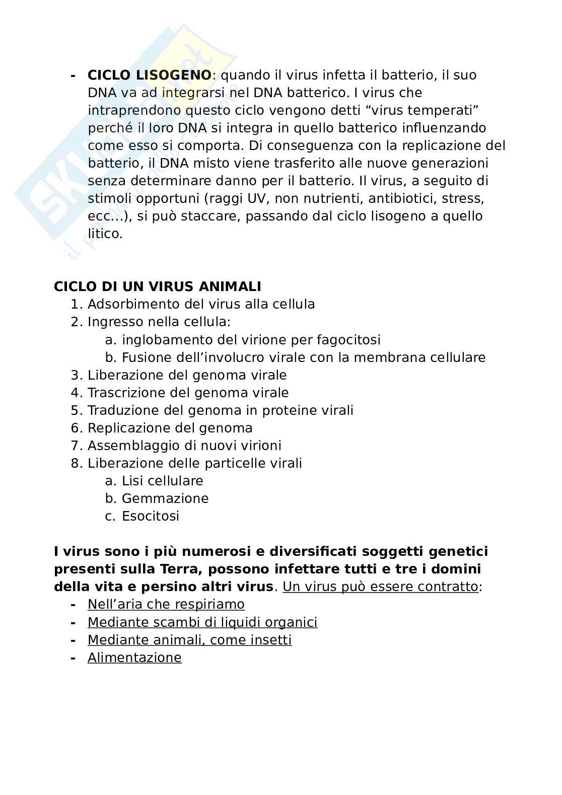Biologia per Infermieristica  Pag. 11