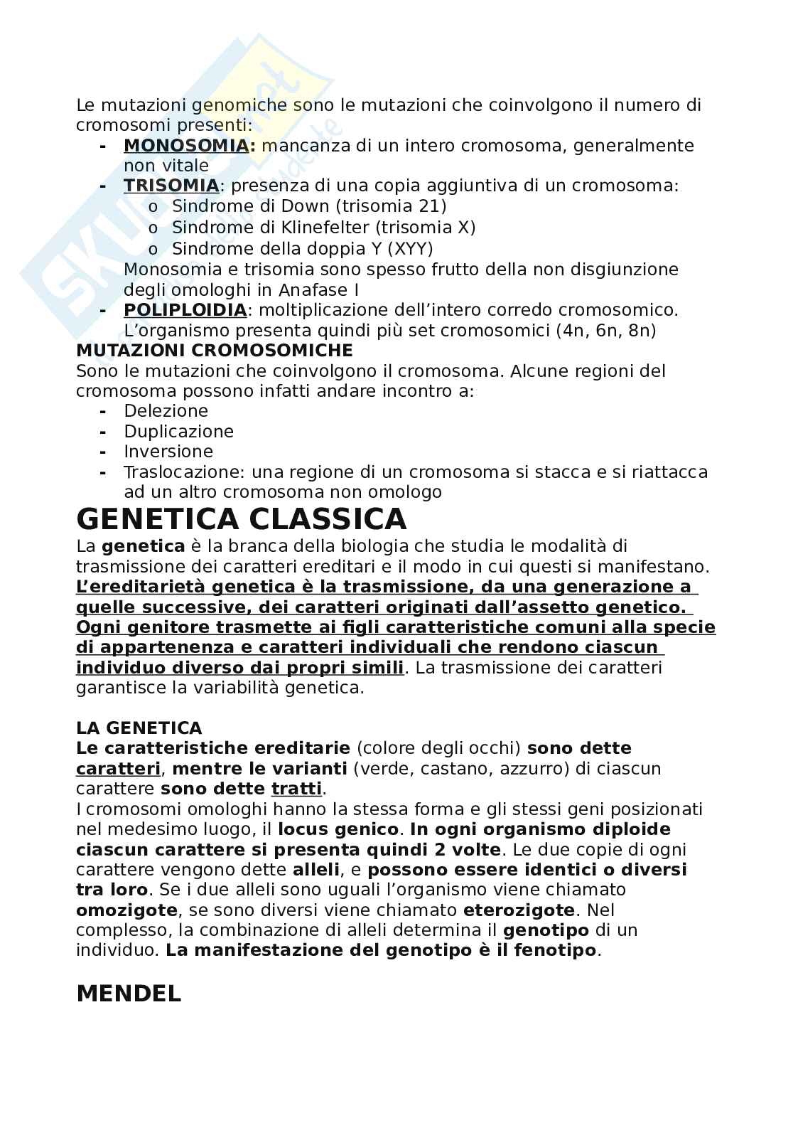 Biologia per Infermieristica  Pag. 51