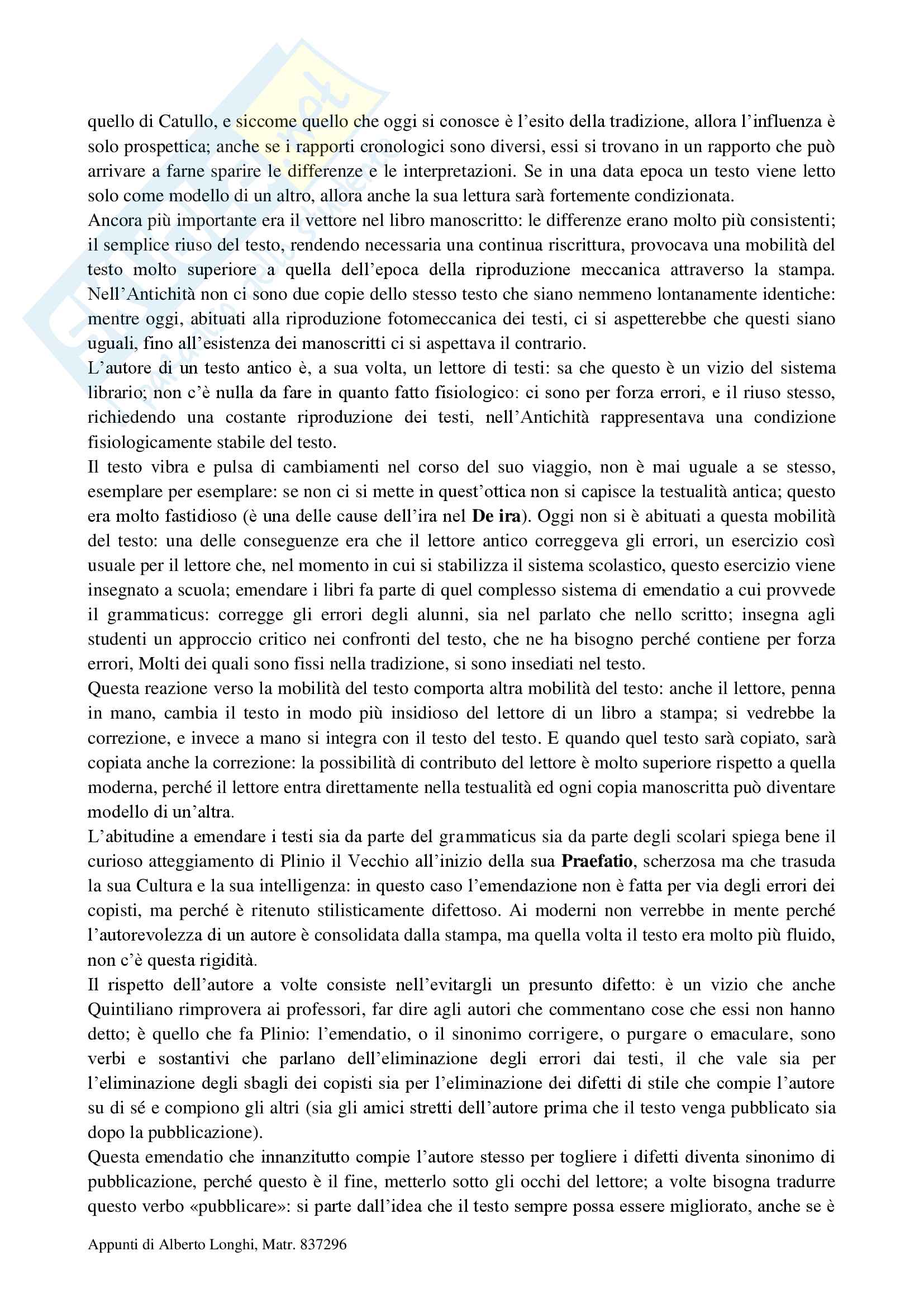 Filologia latina Pag. 16