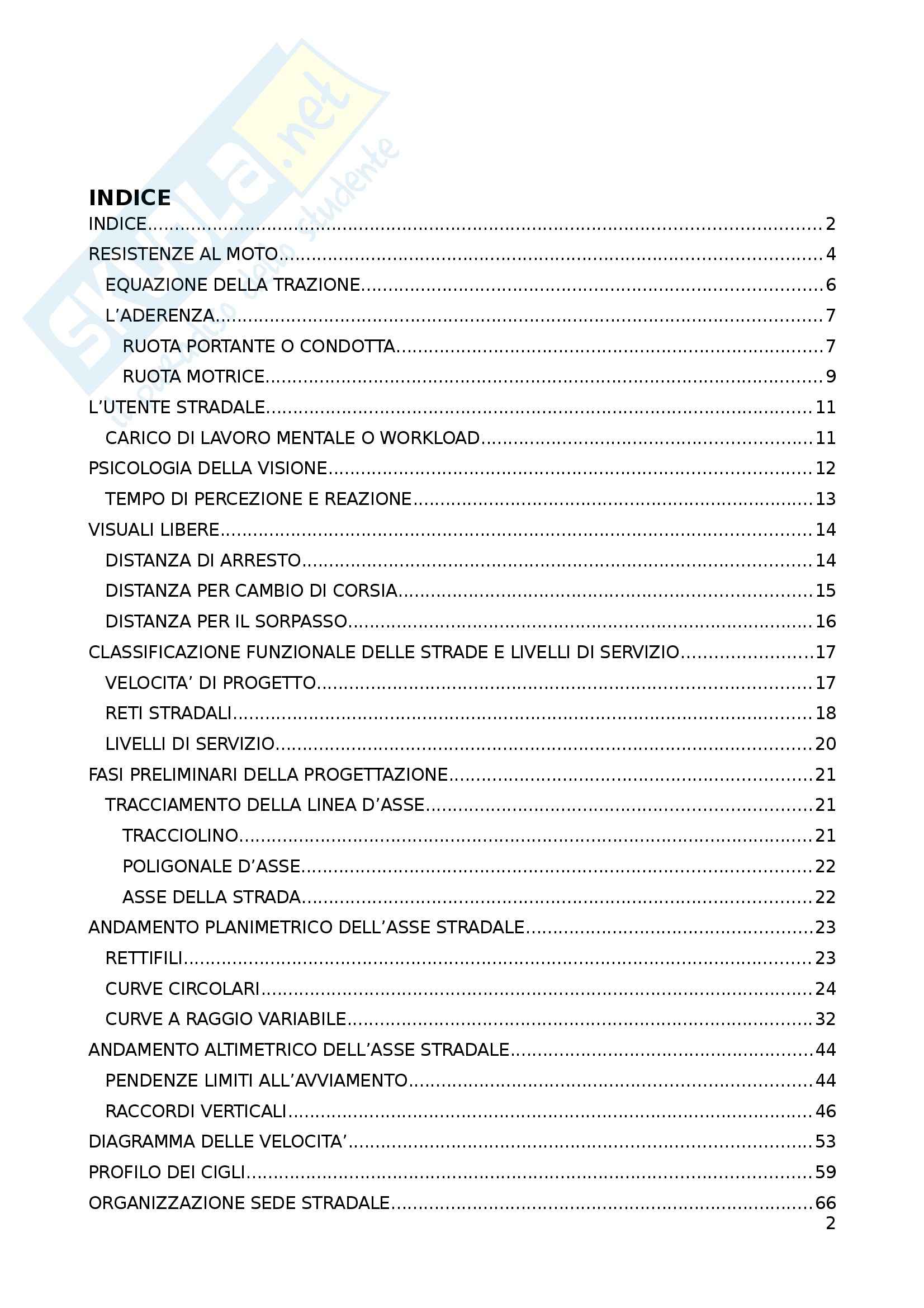 Riassunto esame Costruzioni di Strade, Ferrovie e Aeroporti, prof. Giuffrè Pag. 1