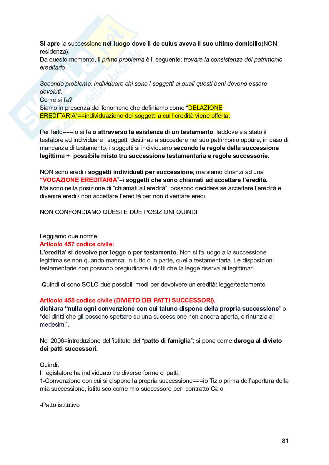 Appunti di Diritto privato II Pag. 81