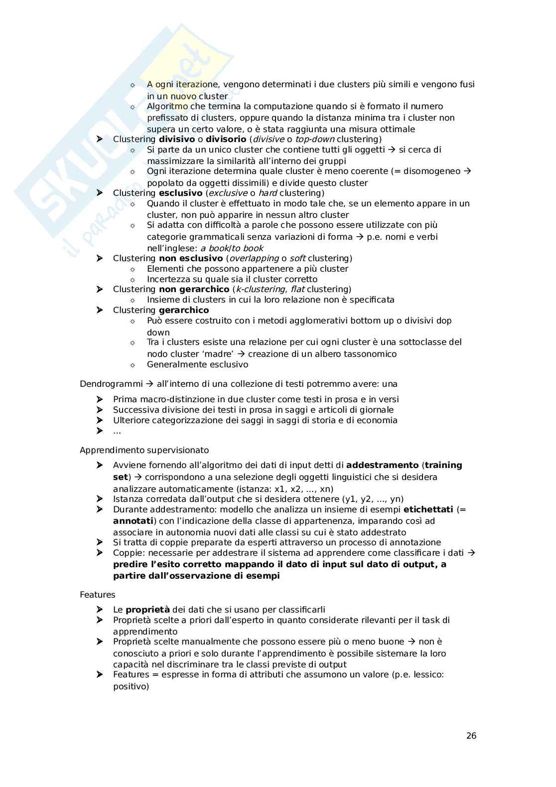 Appunti esame Linguistica computazionale Pag. 26
