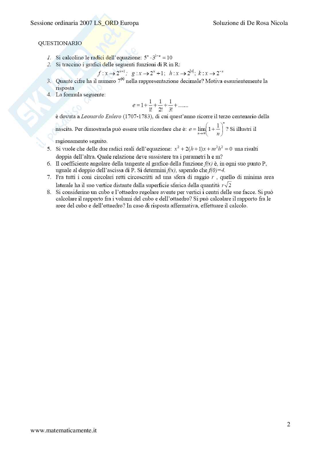 2007 - liceo scientifico - scuole italiane all'estero (Europa) Pag. 2