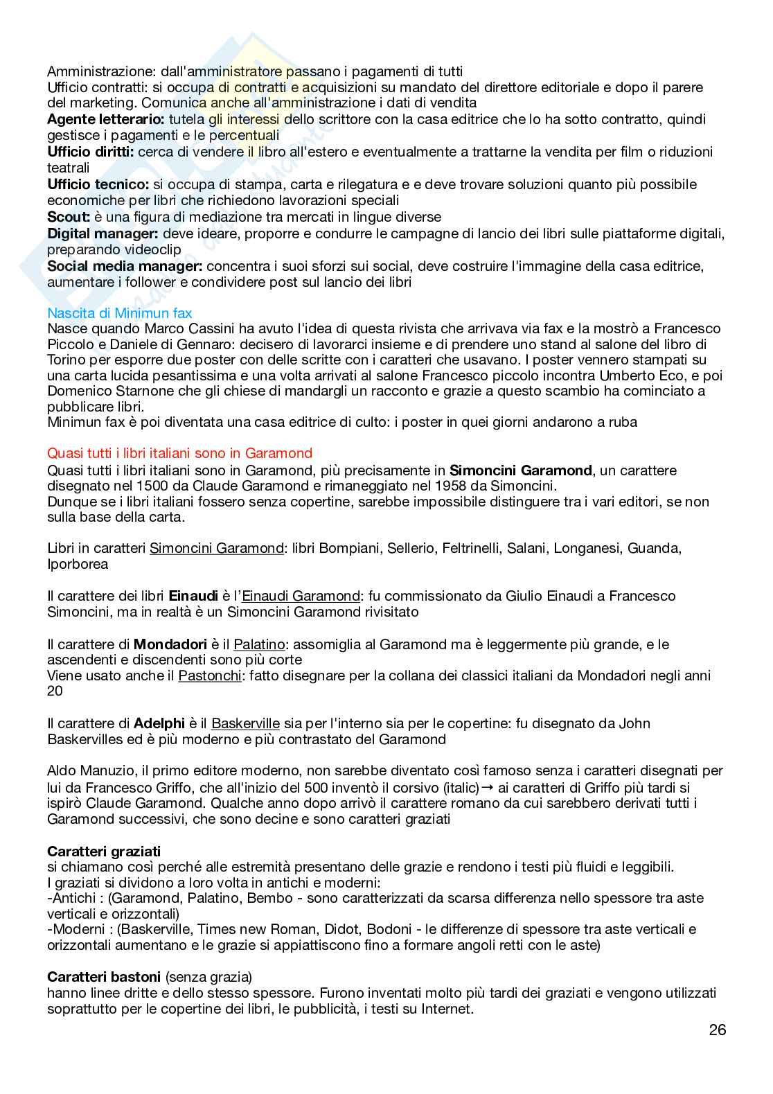 Appunti per l'esami di Storia della stampa e dell'editoria Pag. 26