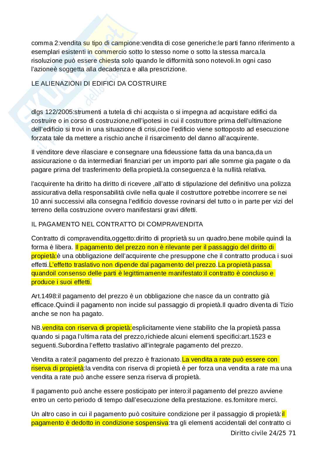 Diritto civile  Pag. 71