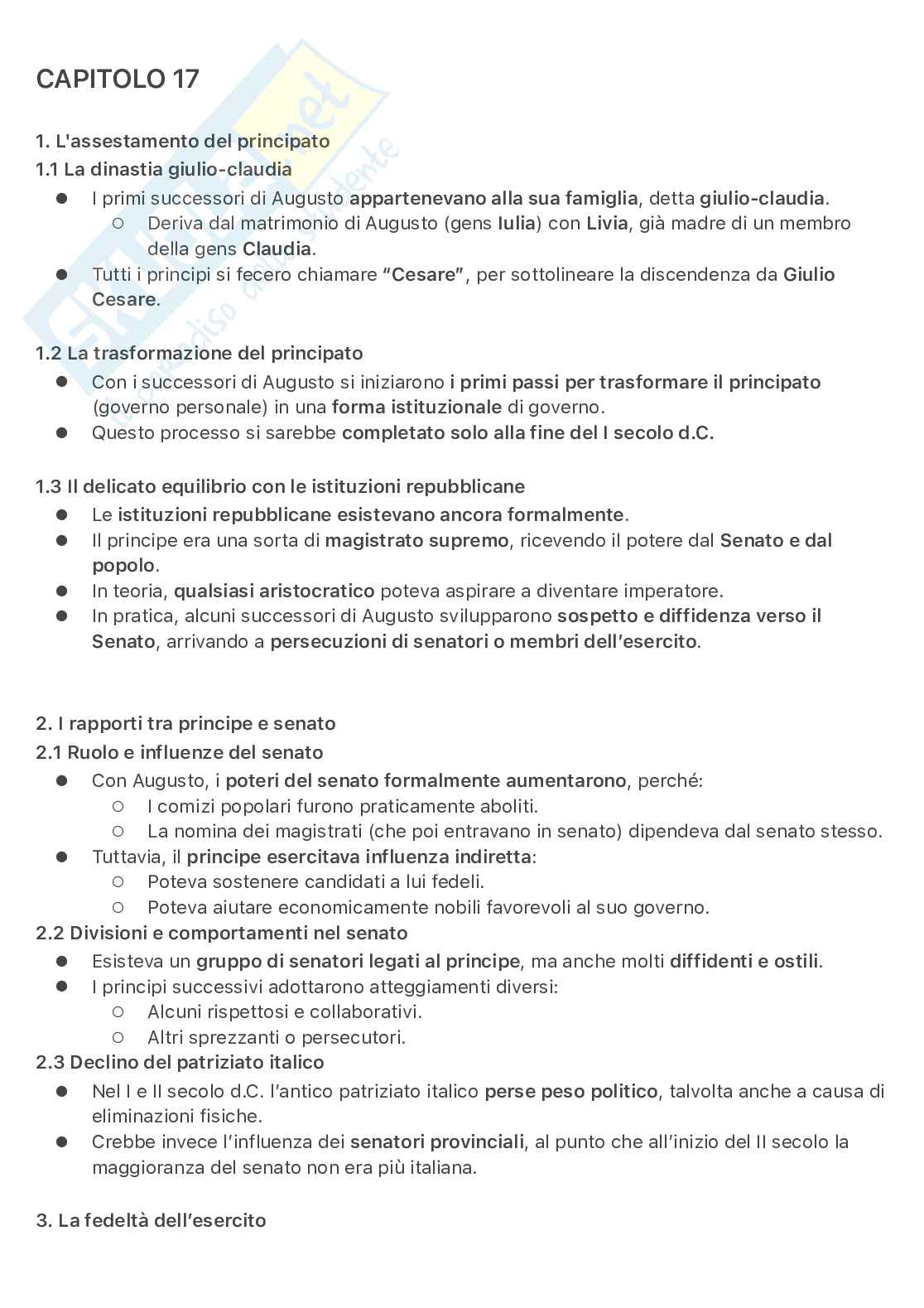 Appunti Storia romana Pag. 1