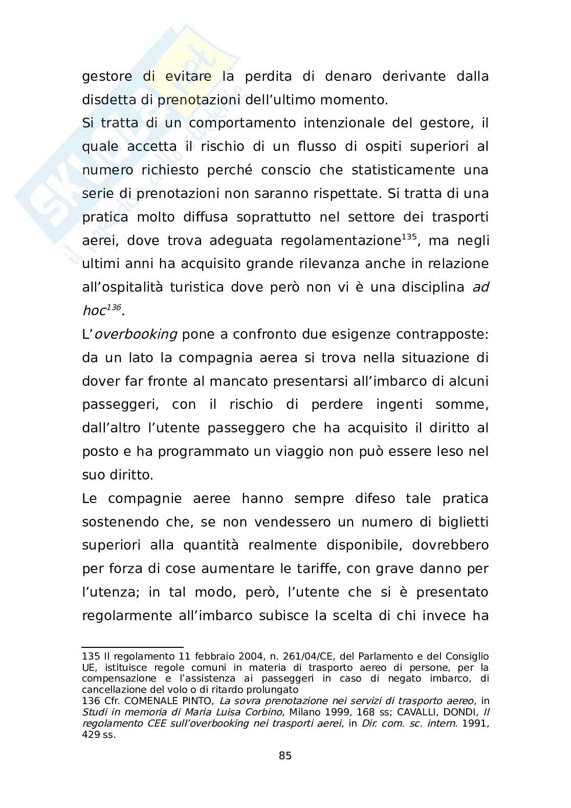 Tesi "I contratti di turismo organizzato" Pag. 86