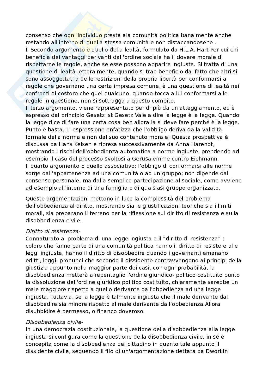 Riassunto esame Filosofia del diritto, Prof. Pino Giorgio, libro consigliato Lezioni di filosofia del diritto, Celano Pag. 6