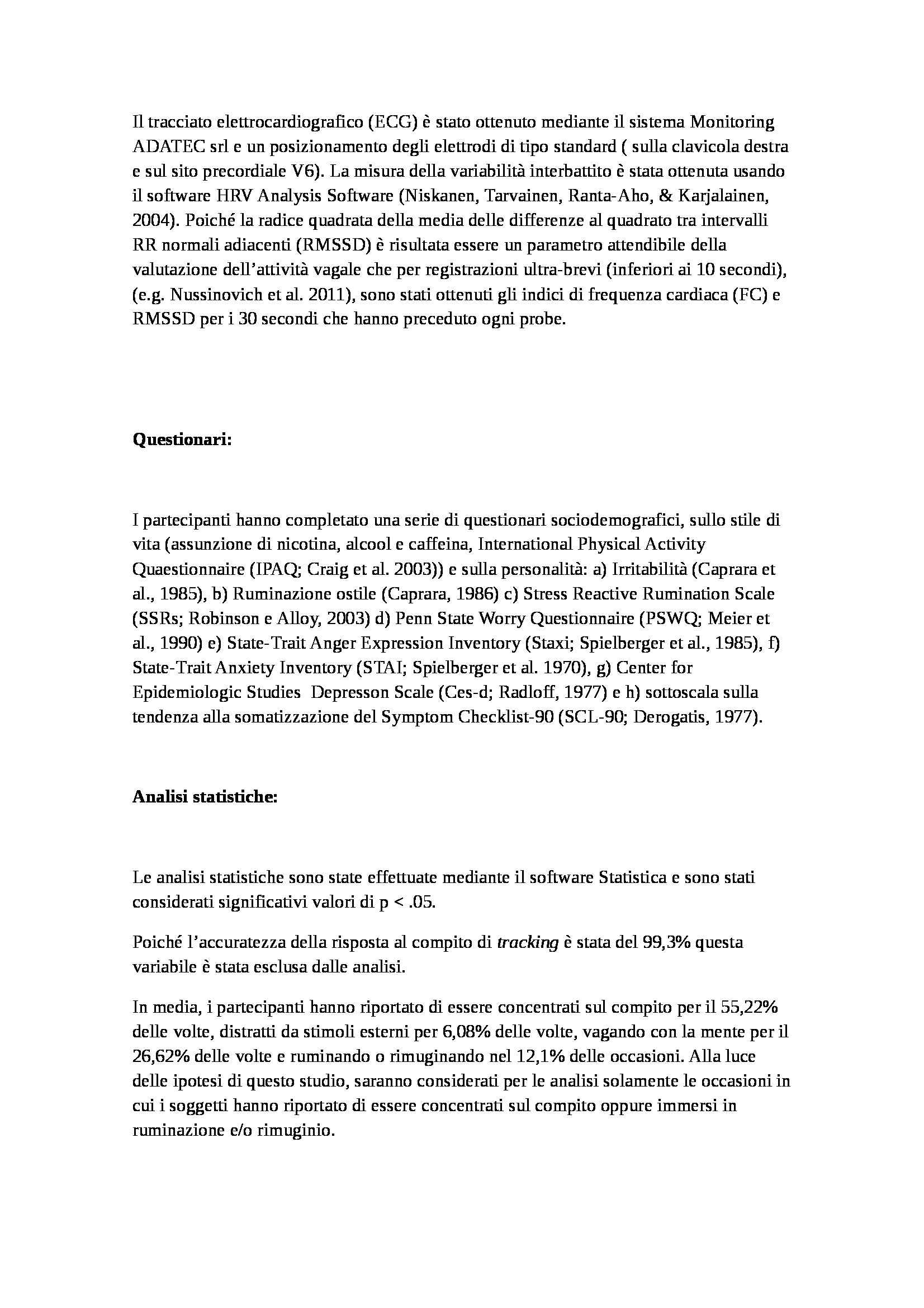 Tesi - Rimuginio e ruminazione in disturbi di ansia e depressione Pag. 26