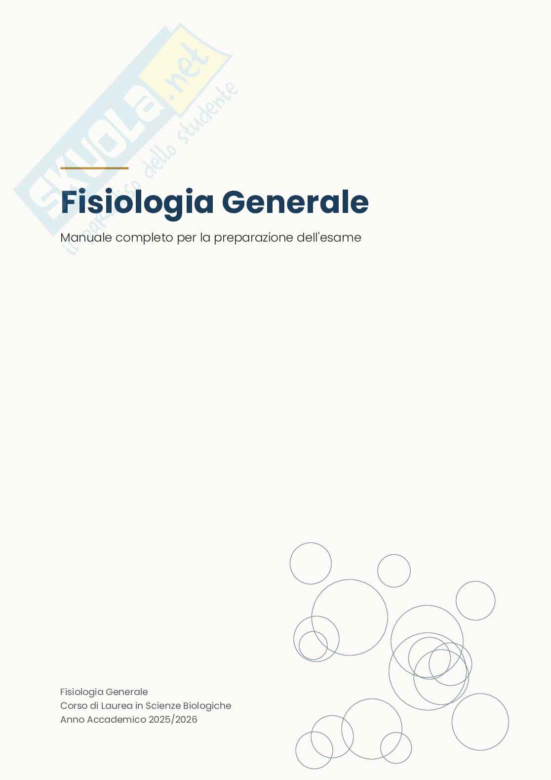 Fisiologia generale – Teoria completa + 414 domande d’esame, appunti e mappe concettuali  Pag. 1