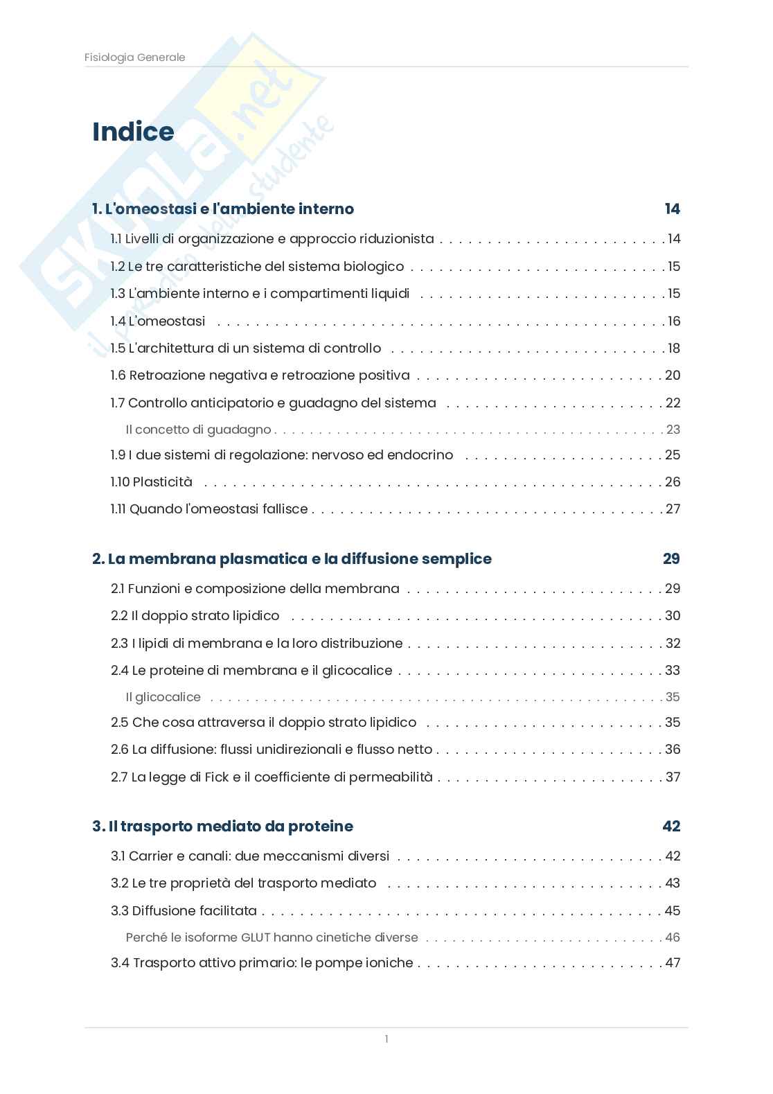 Fisiologia generale – Teoria completa + 414 domande d’esame, appunti e mappe concettuali  Pag. 2