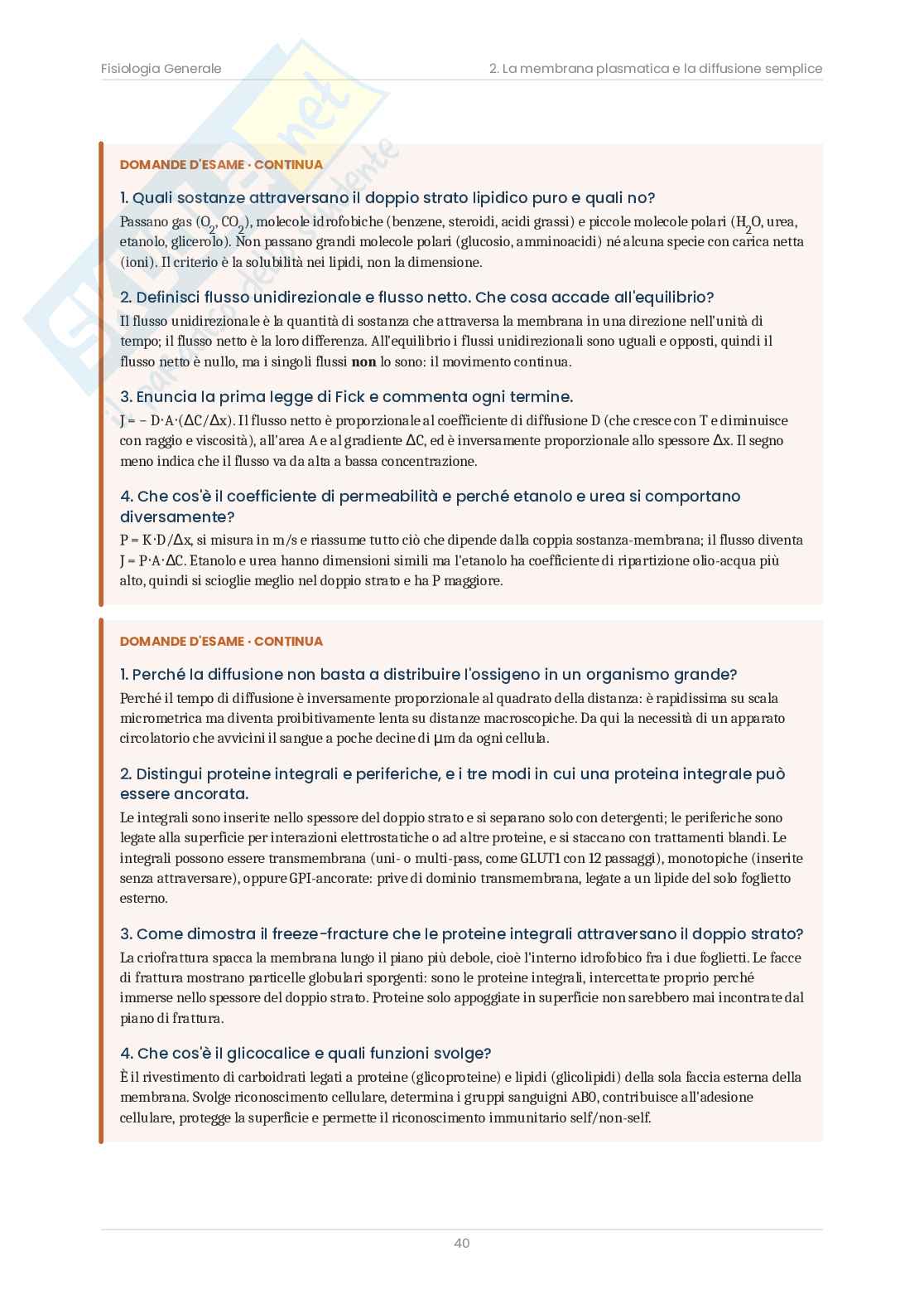 Fisiologia generale – Teoria completa + 414 domande d’esame, appunti e mappe concettuali  Pag. 41