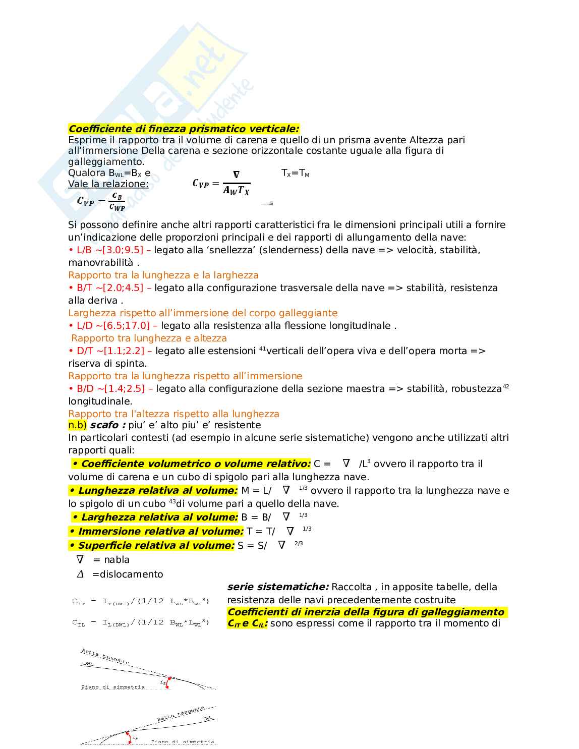 Appunti per Geometria dei gallegianti Pag. 16