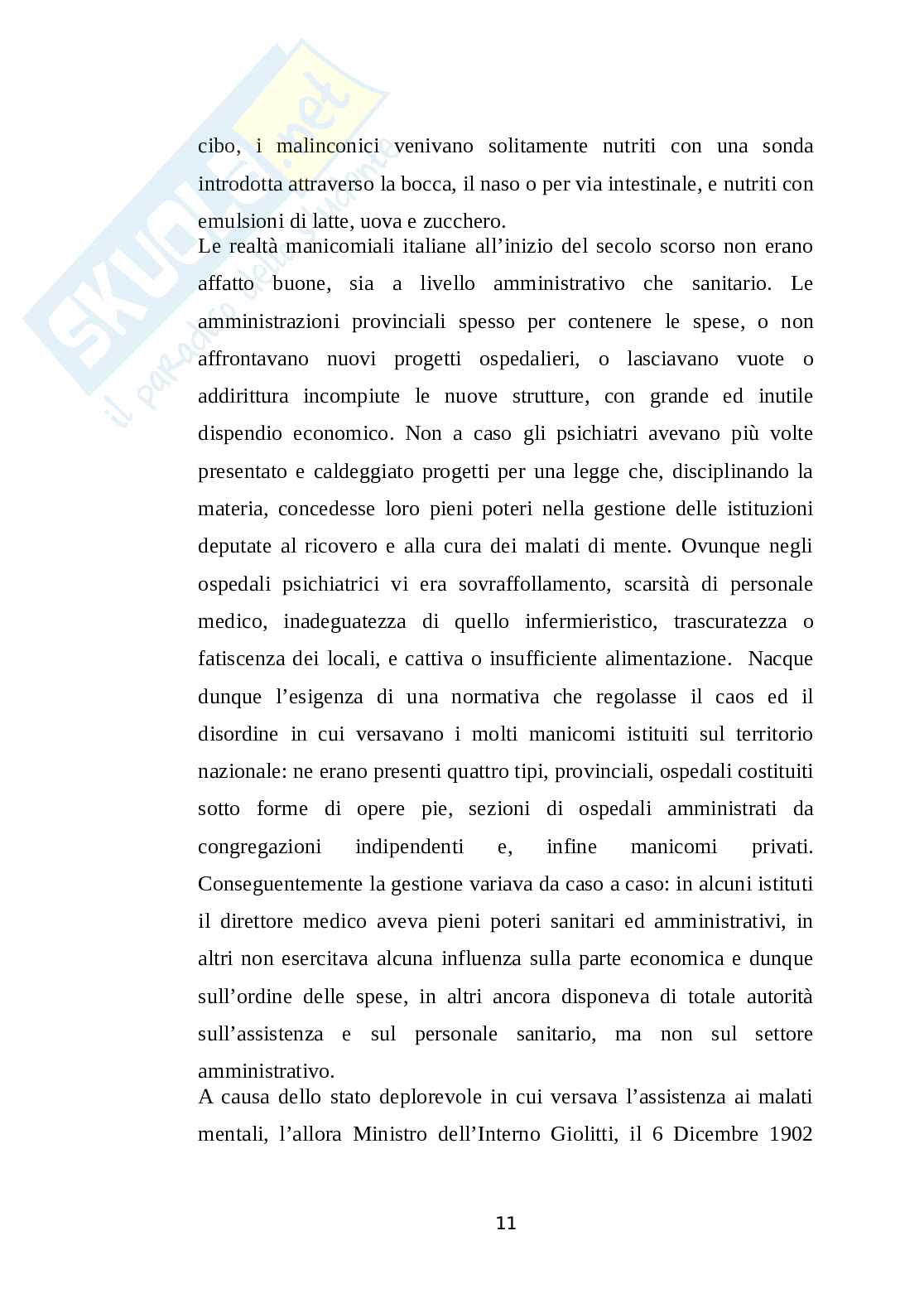 Anche la follia merita i suoi applausi. Esperienze educative all’interno dell’ospedale psichiatrico “Vincenzo Chiarugi” Pag. 11