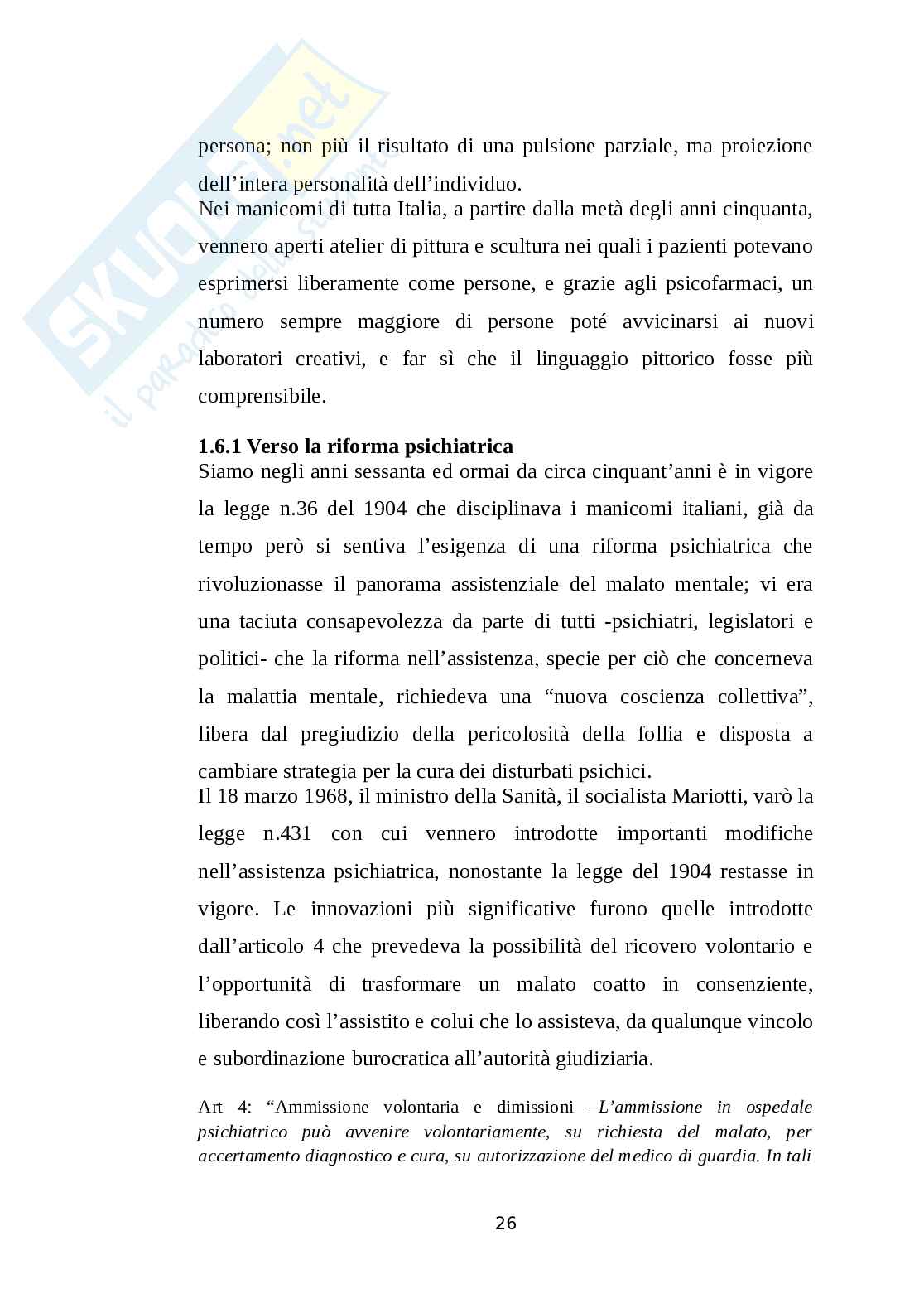 Anche la follia merita i suoi applausi. Esperienze educative all’interno dell’ospedale psichiatrico “Vincenzo Chiarugi” Pag. 26