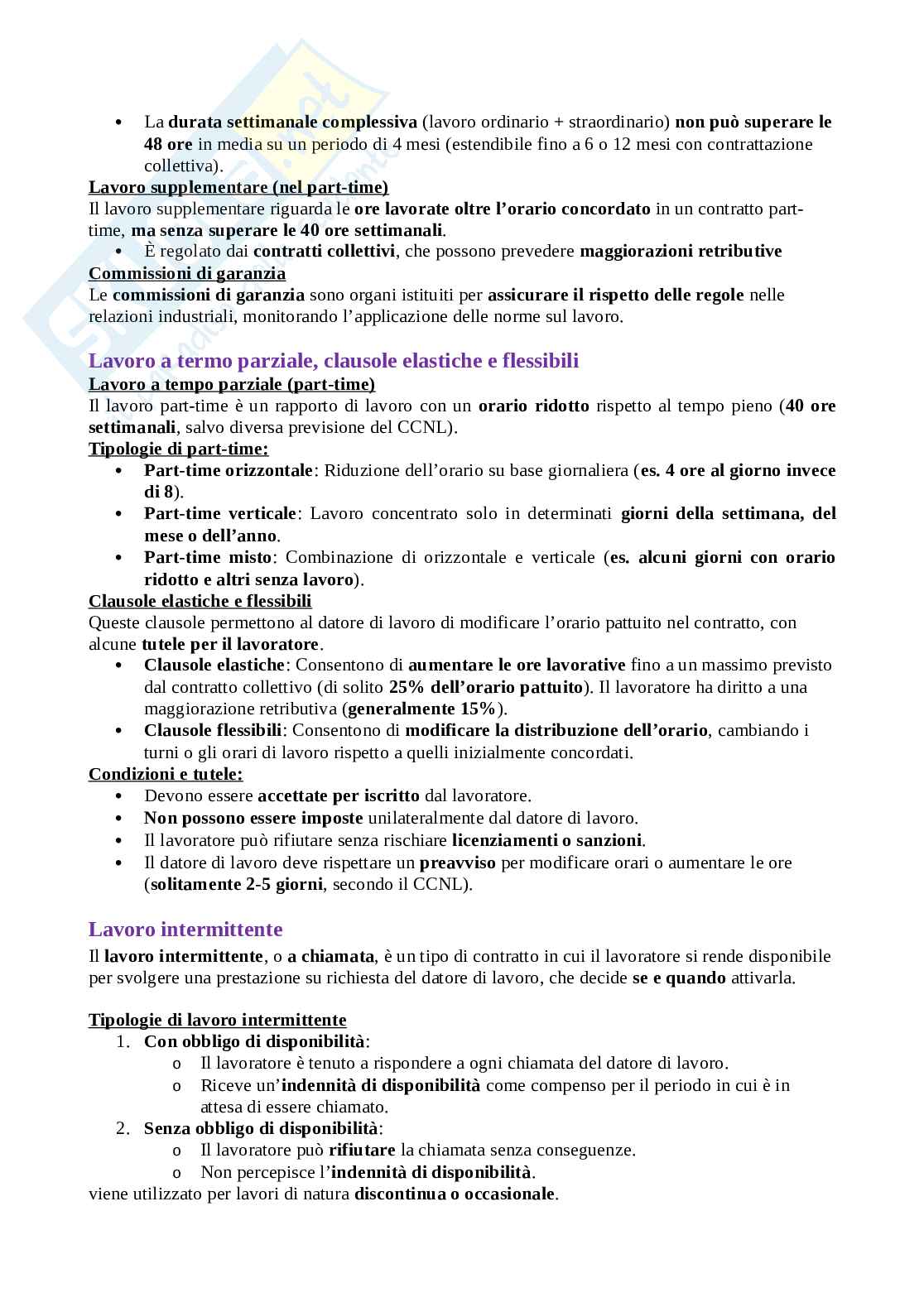 Domande orali possibili all'esame di Diritto del lavoro, con risposta Pag. 26