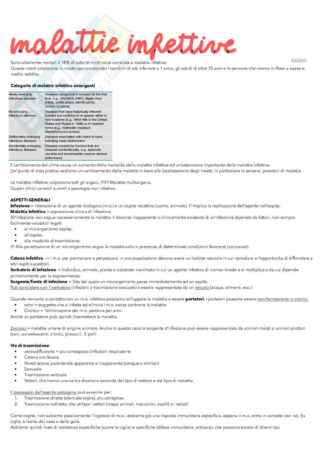 Malattie infettive Pag. 1