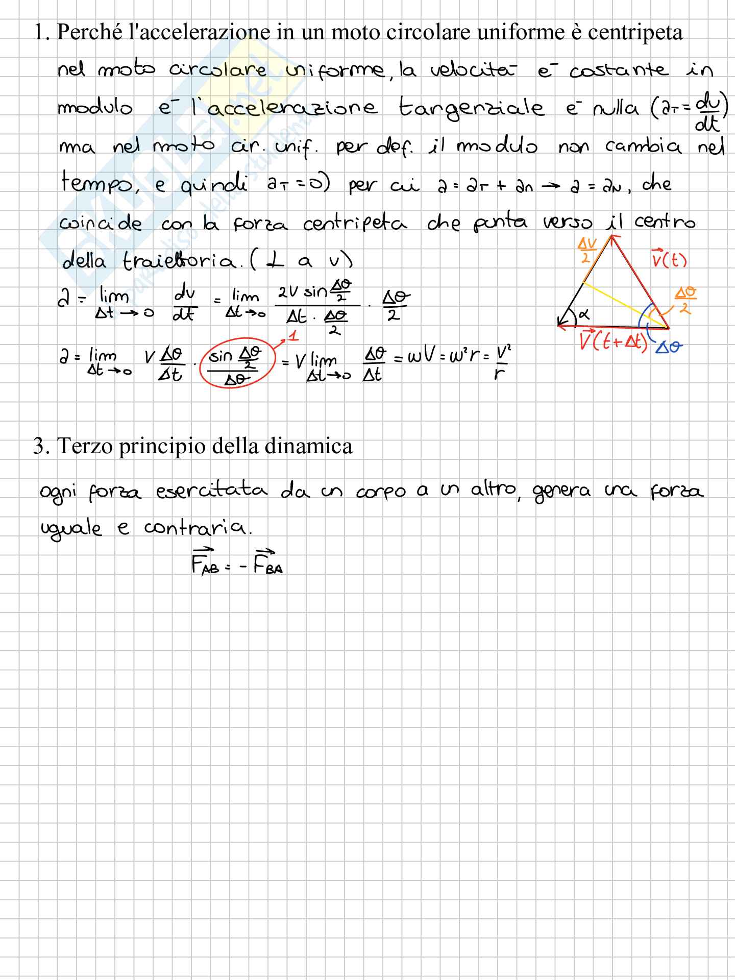 Mappe concettuali per orale Fisica I Pag. 1