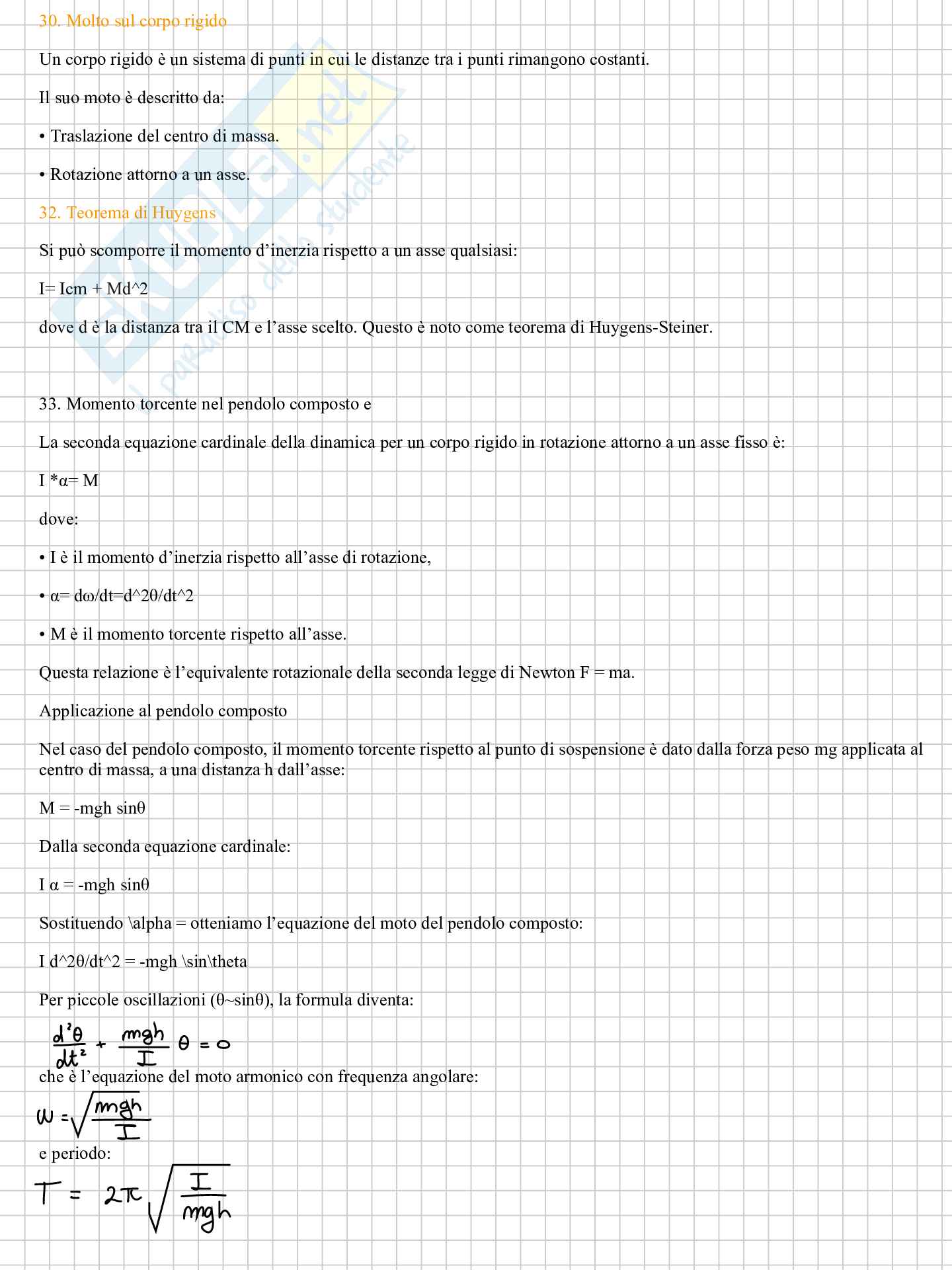 Mappe concettuali per orale Fisica I Pag. 16
