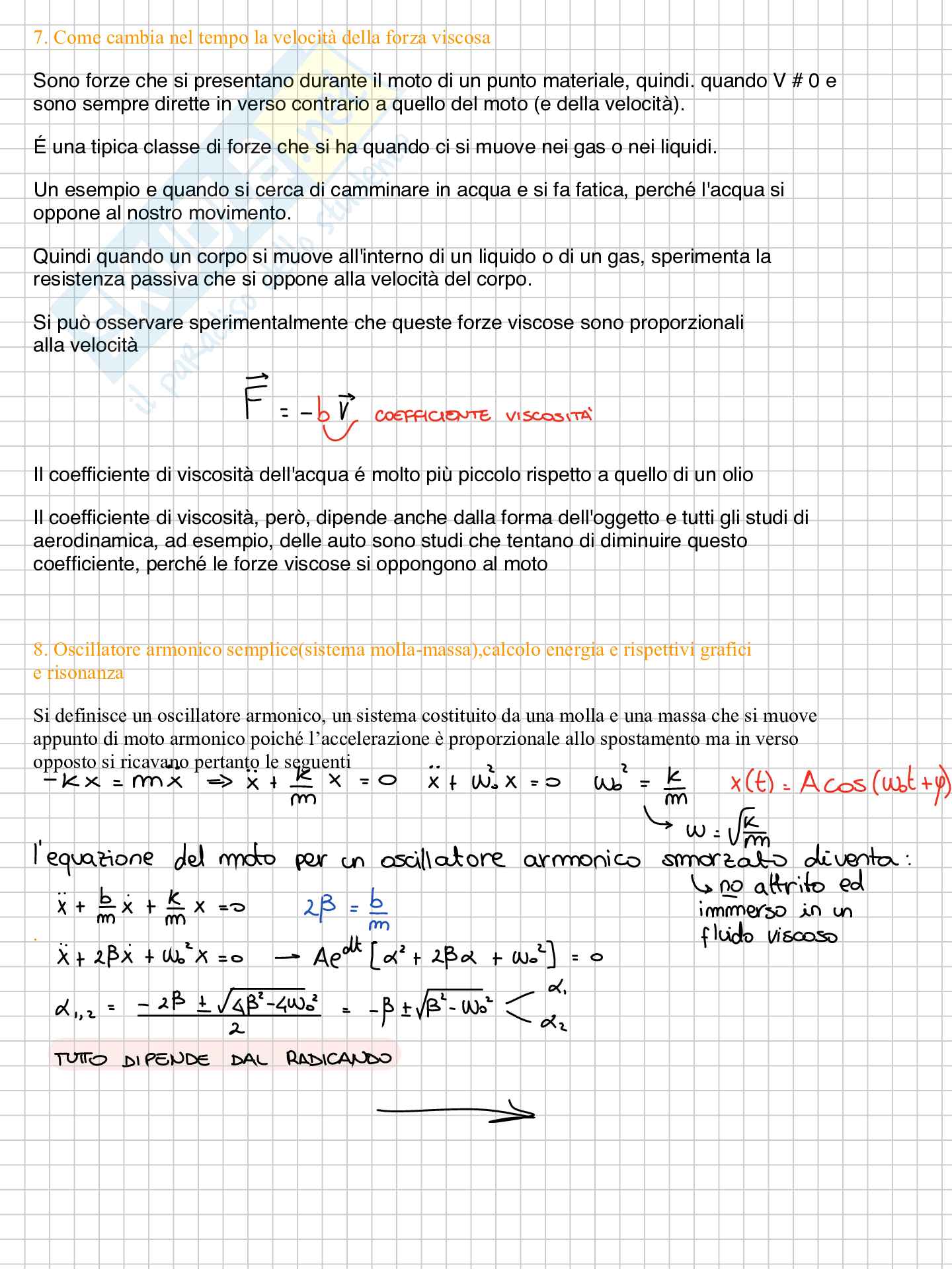 Mappe concettuali per orale Fisica I Pag. 6