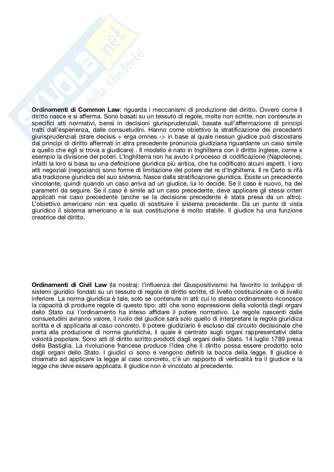 Riassunto esame Diritto pubblico, Prof. Di Carpegna Brivio Elena, libro consigliato Diritto costituzionale e pubblico, Caretti Pag. 6