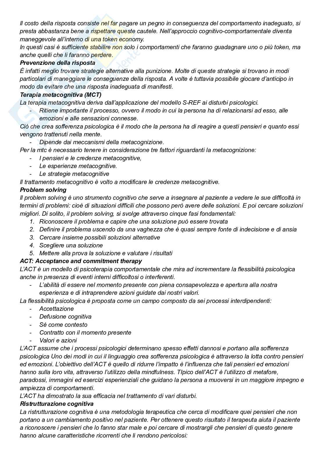 Riassunto esame Elementi di psicopatologia dello sviluppo, Prof. Taddei Stefano, libro consigliato Psicopatologia dello sviluppo - Storie di bambini e psicoterapia , Celli, Fontana  Pag. 41