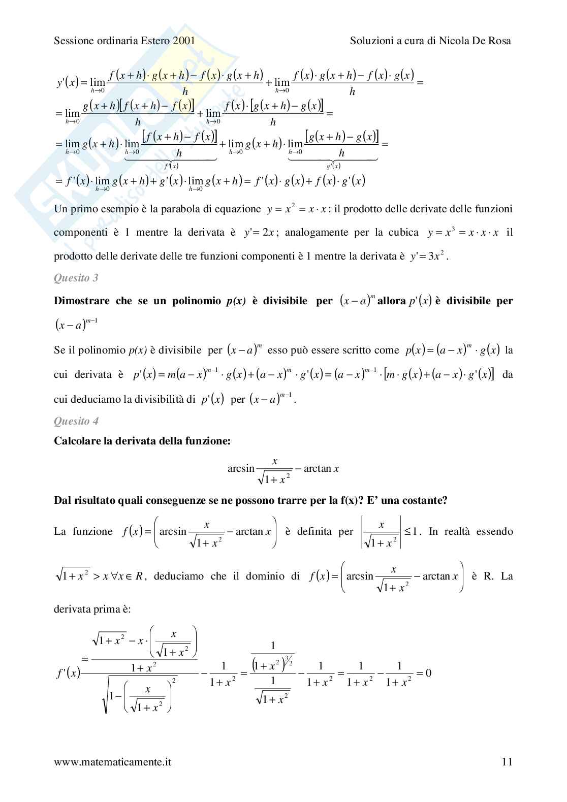 2001 - liceo scientifico - scuole italiane all'estero Pag. 11