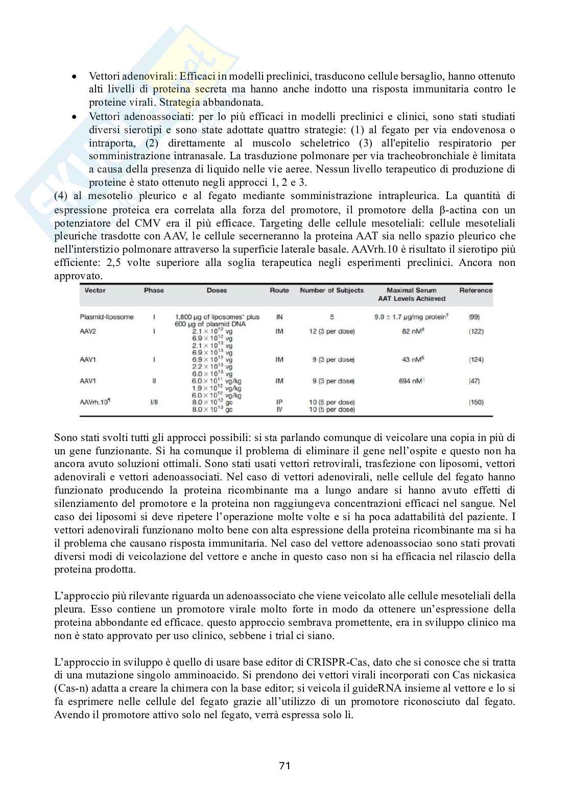 Biotecnologie delle cellule staminali Pag. 71