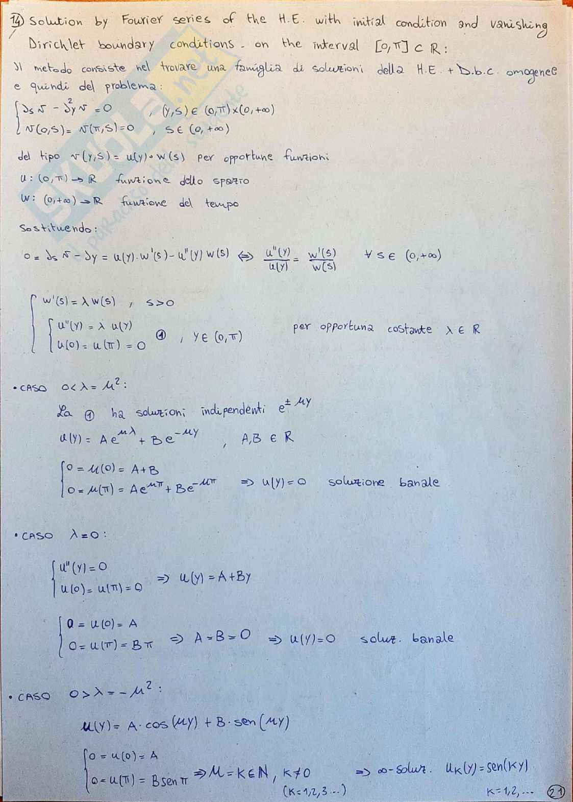 Domande esame e formulario Mathematical methods Pag. 31