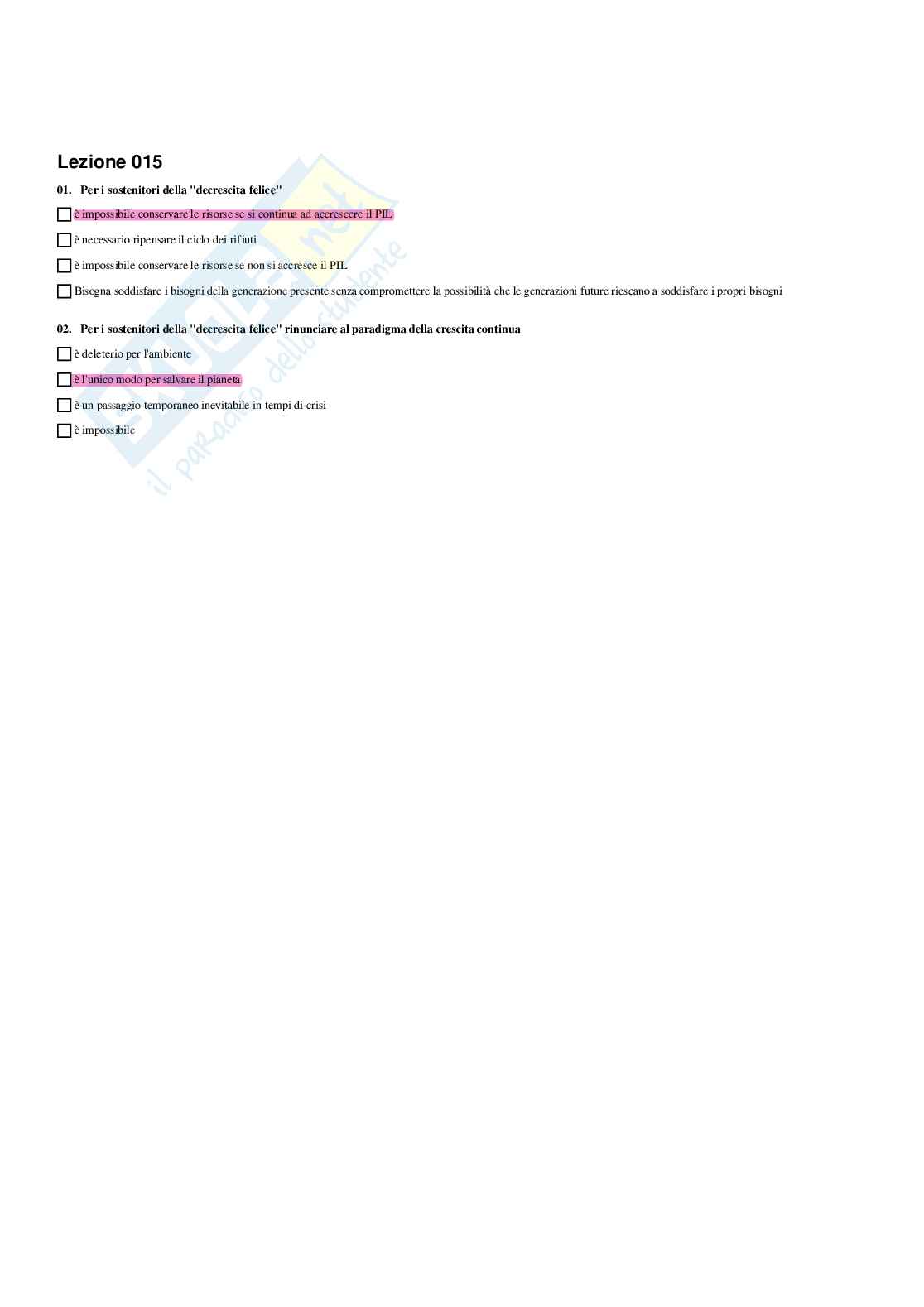 Paniere di Geografia - Risposte multiple - aggiornato (2026) Pag. 21