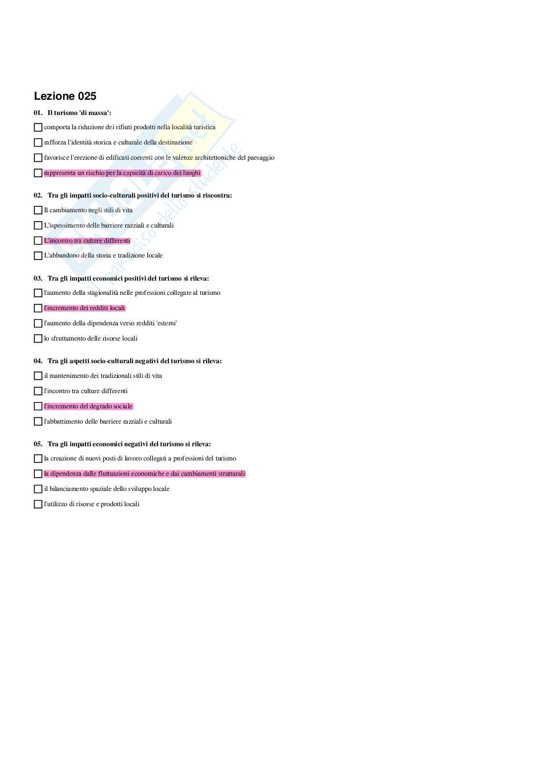 Paniere di Geografia - Risposte multiple - aggiornato (2026) Pag. 31