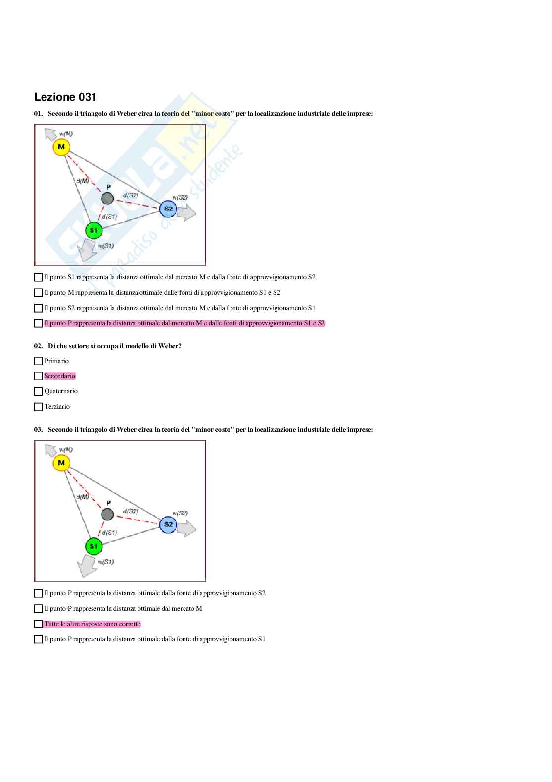 Paniere di Geografia - Risposte multiple - aggiornato (2026) Pag. 36