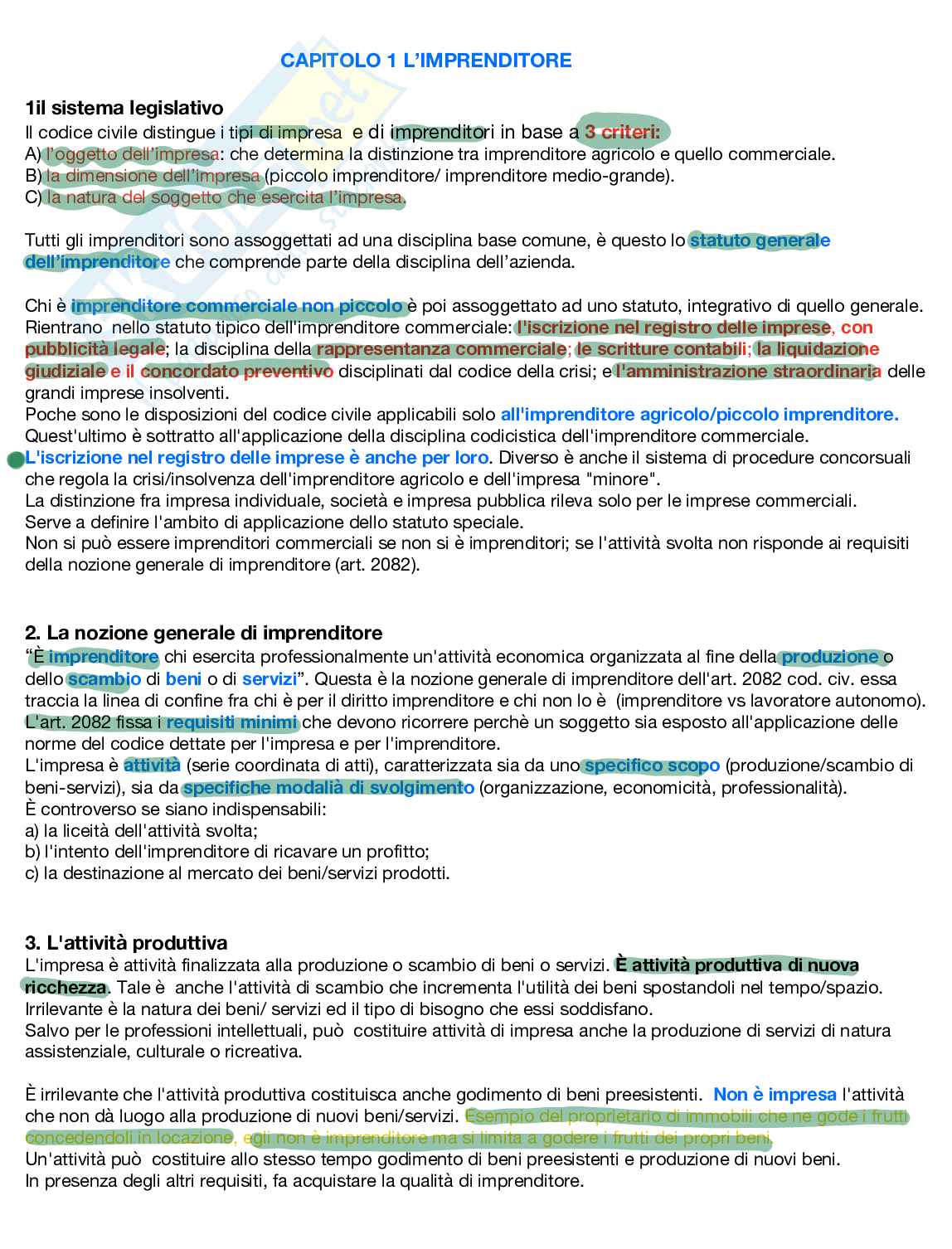 Diritto commerciale   Pag. 1