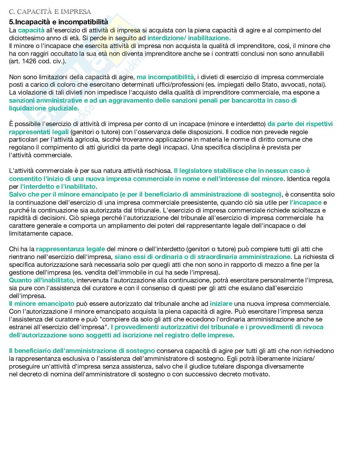 Diritto commerciale   Pag. 16