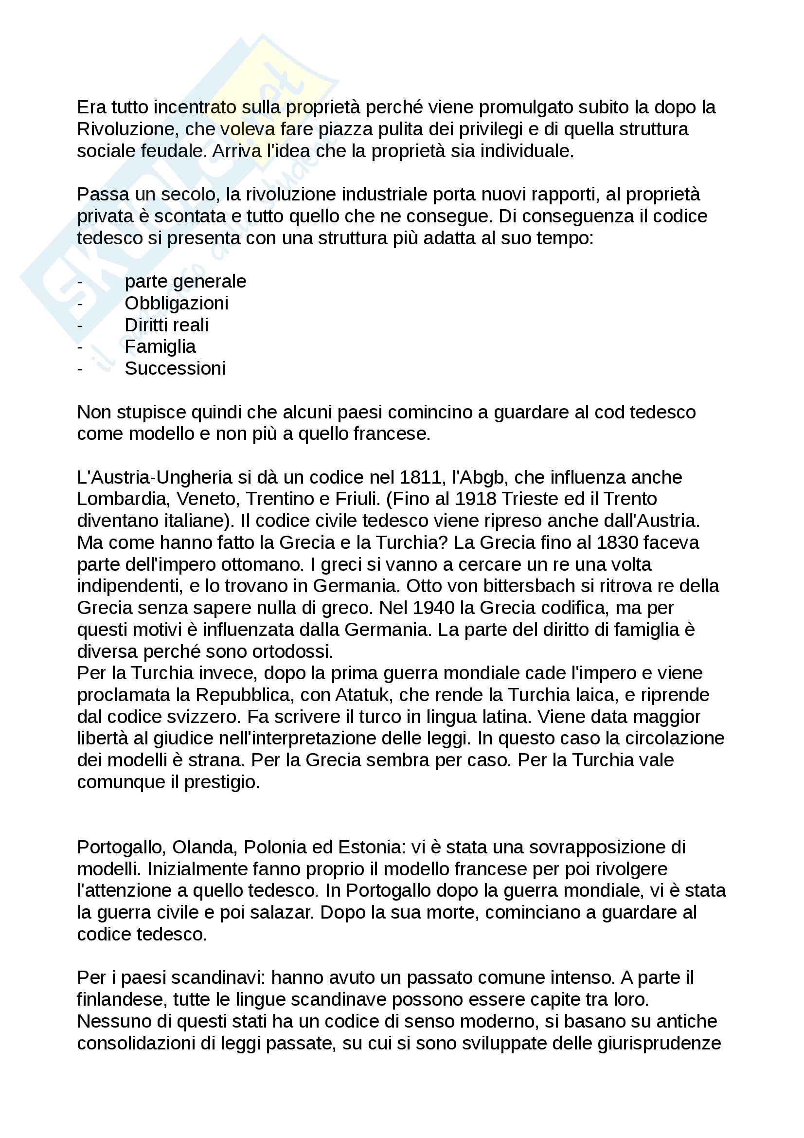 Diritto privato comparato Pag. 2