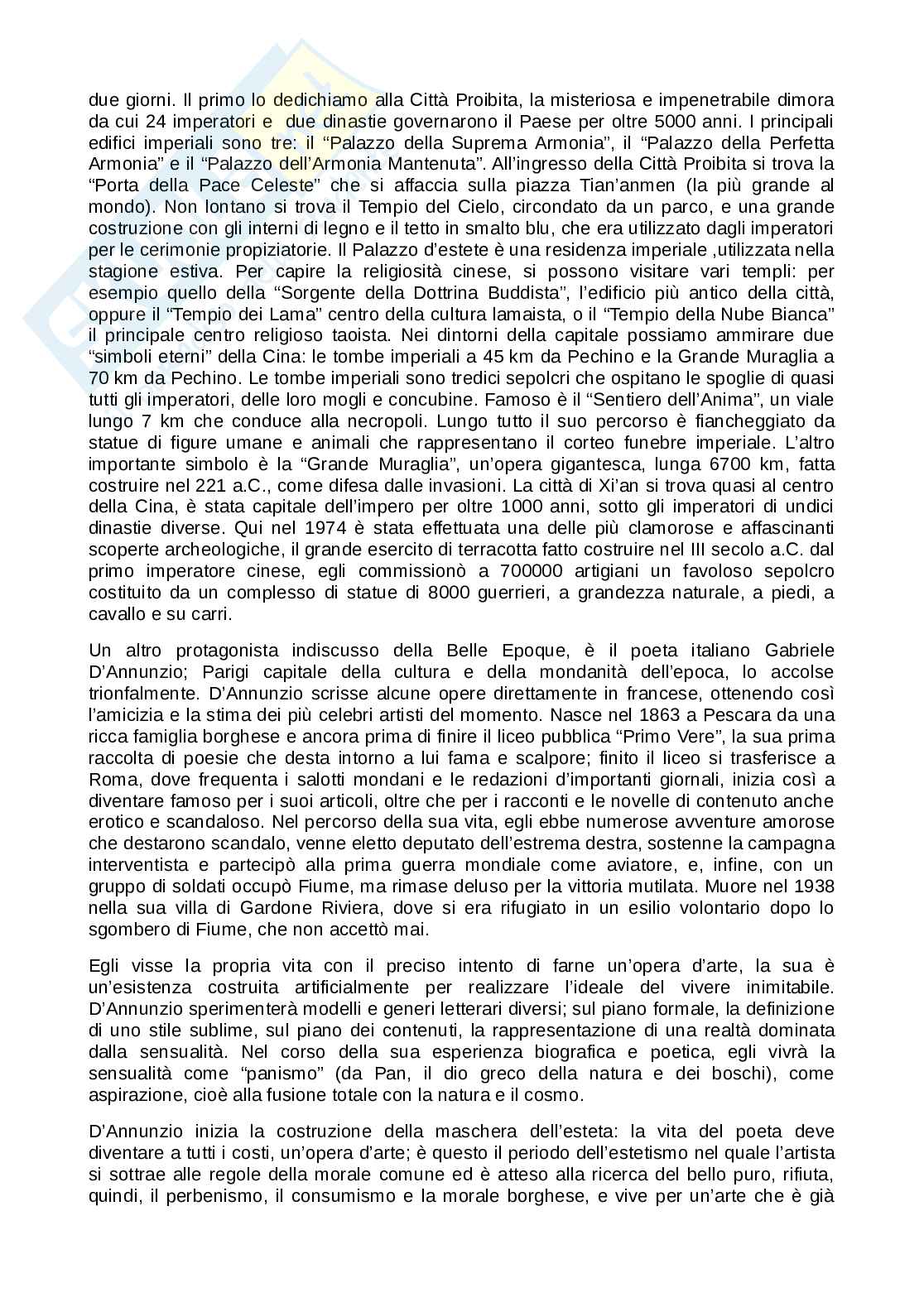 Una breve stagione di euforia: la "Belle Epoque" Pag. 6