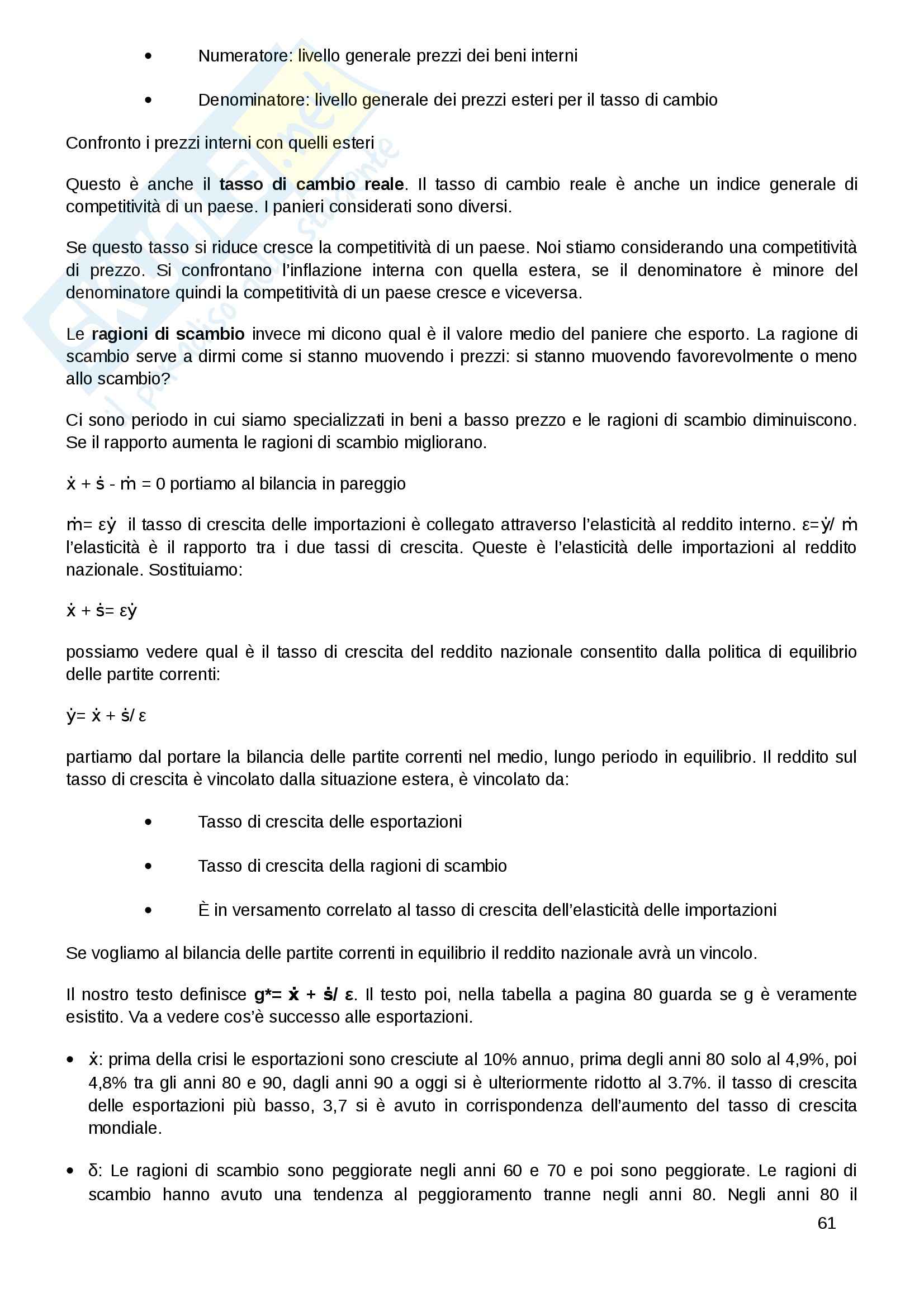 Politica economica Pag. 61