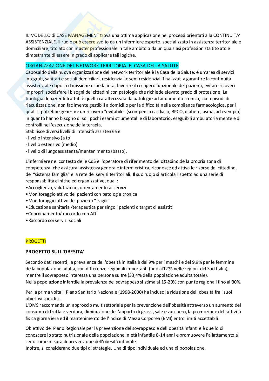 Infermieristica preventiva e di comunità Pag. 16